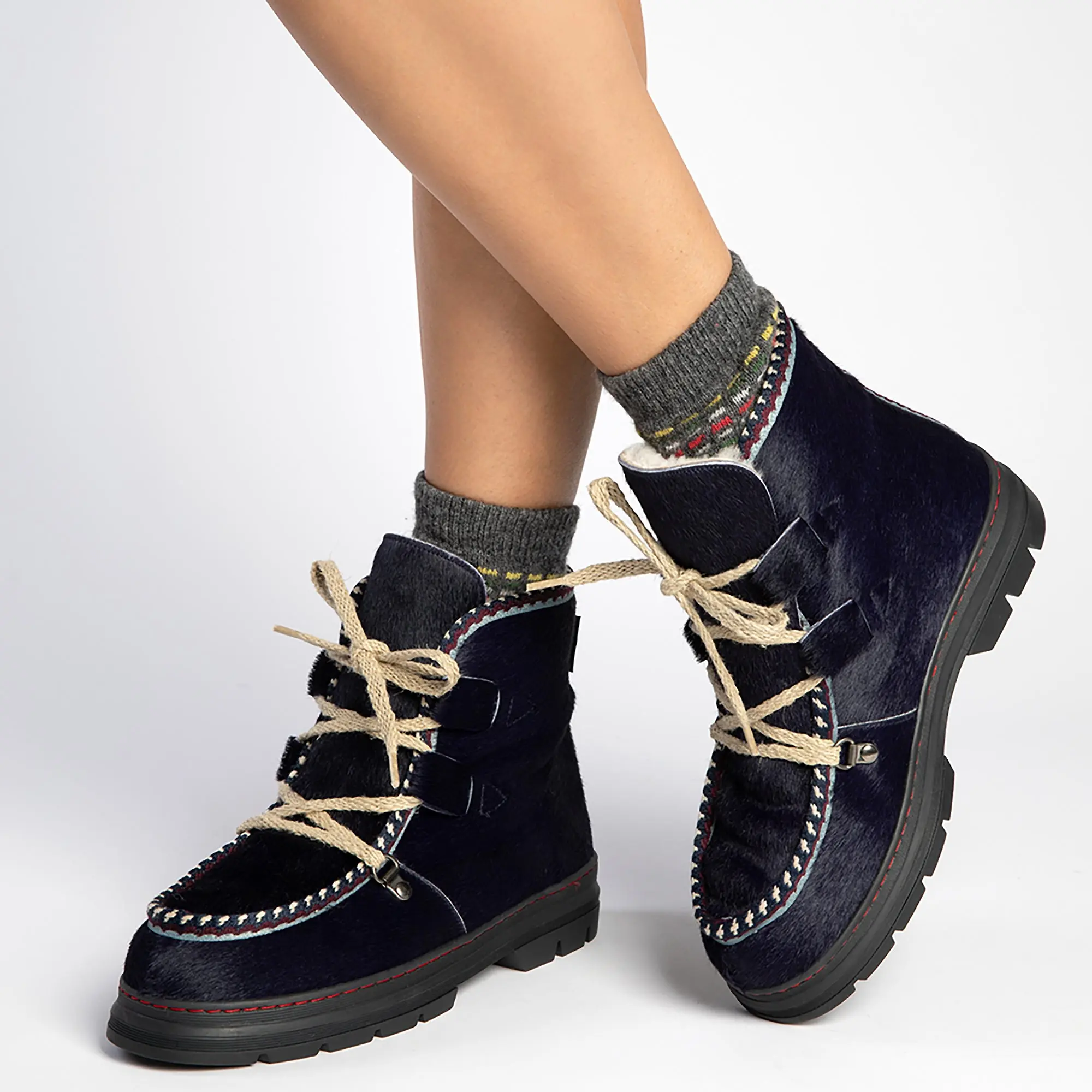 Product image 2 of 6 of Penelope Chilvers Women's Incredible Pony Shearling-Lined Boots - Ink