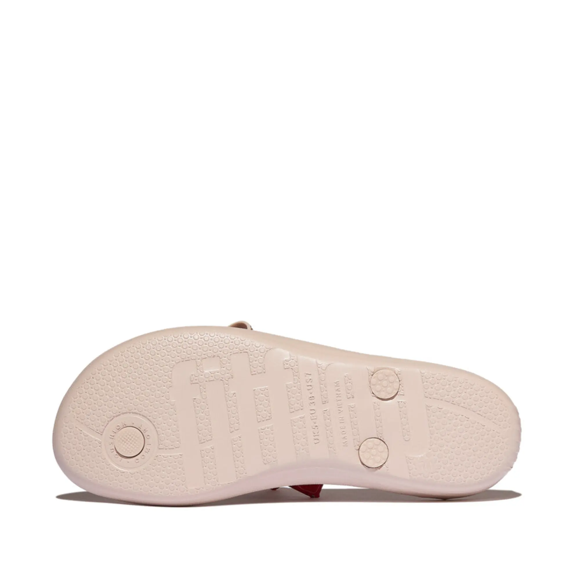 Product image 7 of 11 of FitFlop Women's iQUSHION Glitz-Bow Flip Flops - Nude Rose
