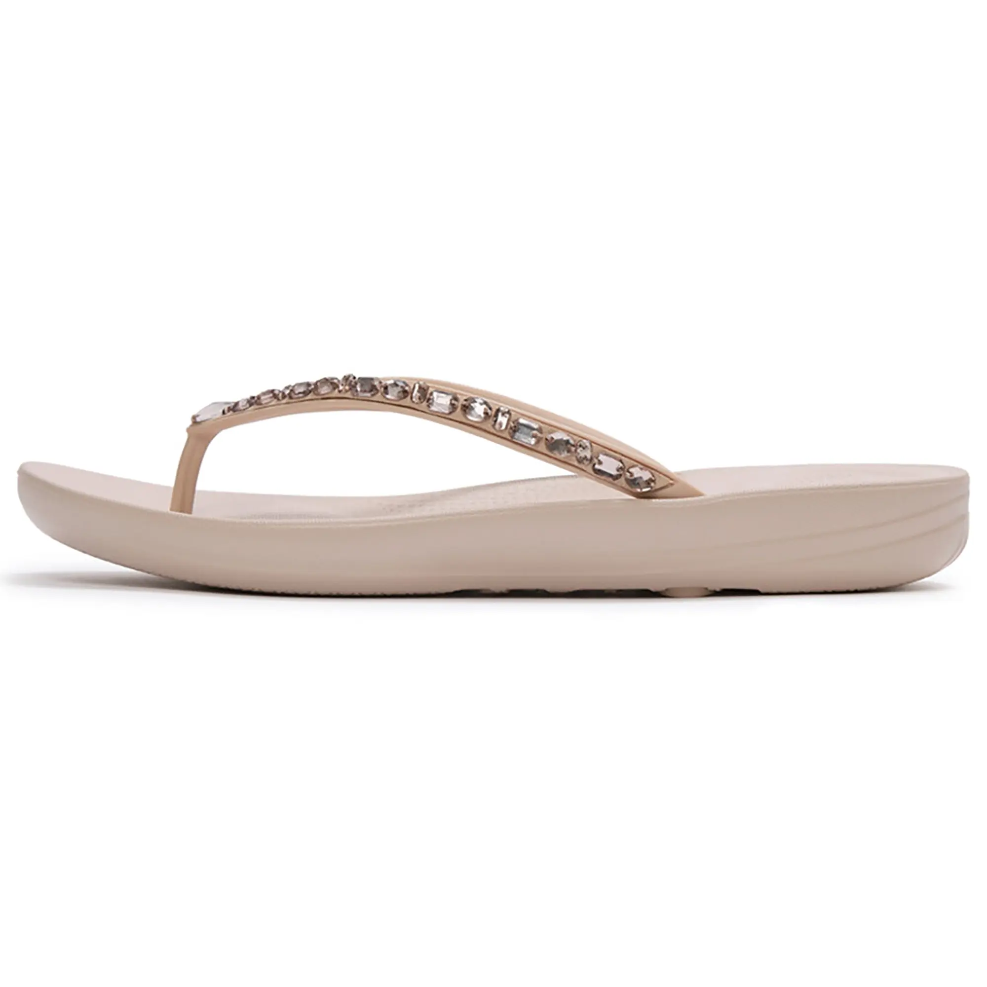 Product image 7 of 7 of FitFlop Women's IQUSHION Ergonomic Multi-Crystal Flip-Flops - All Nude Rose