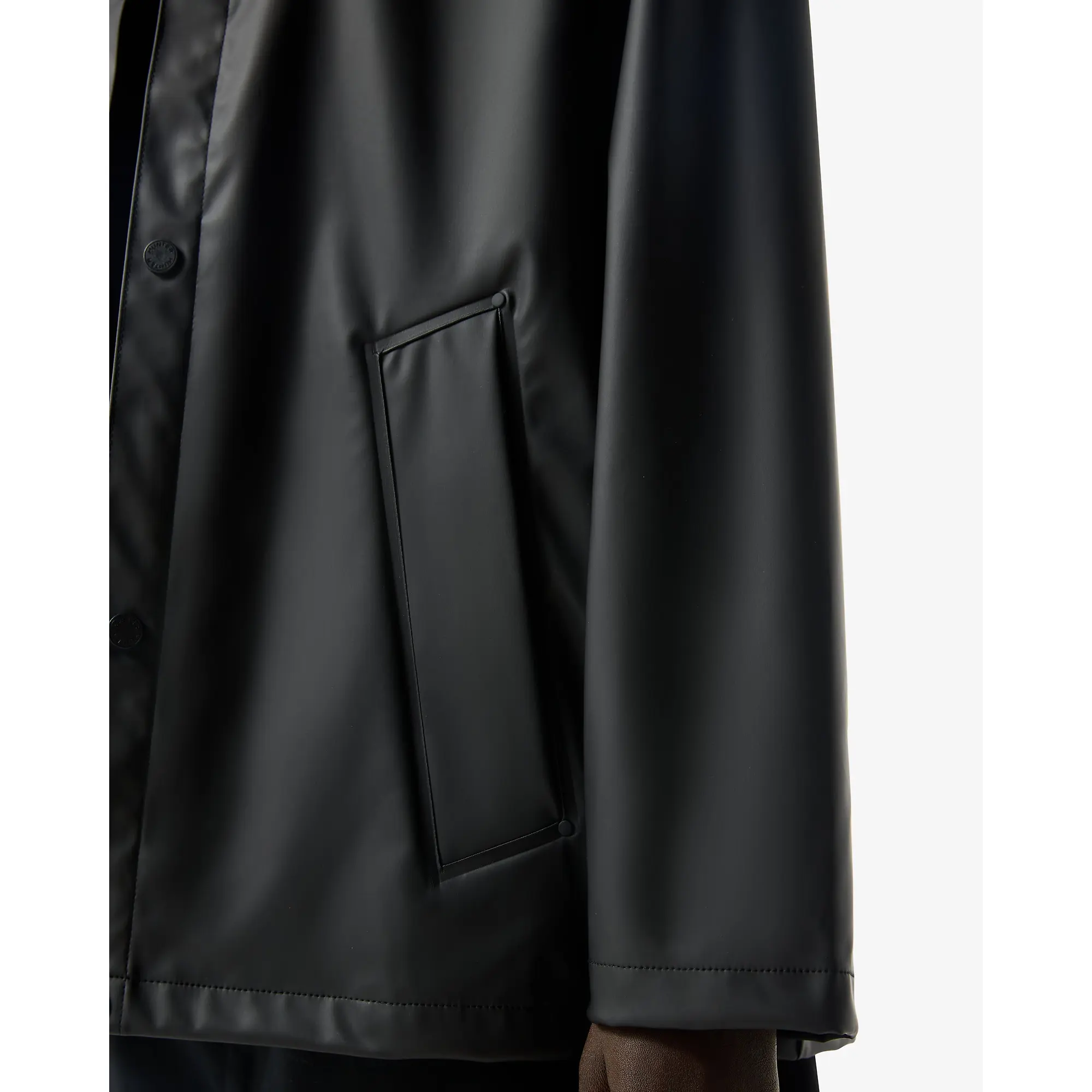 Product image 9 of 16 of Hunter Unisex Downpour Izzy Pu Hooded Jacket - Black