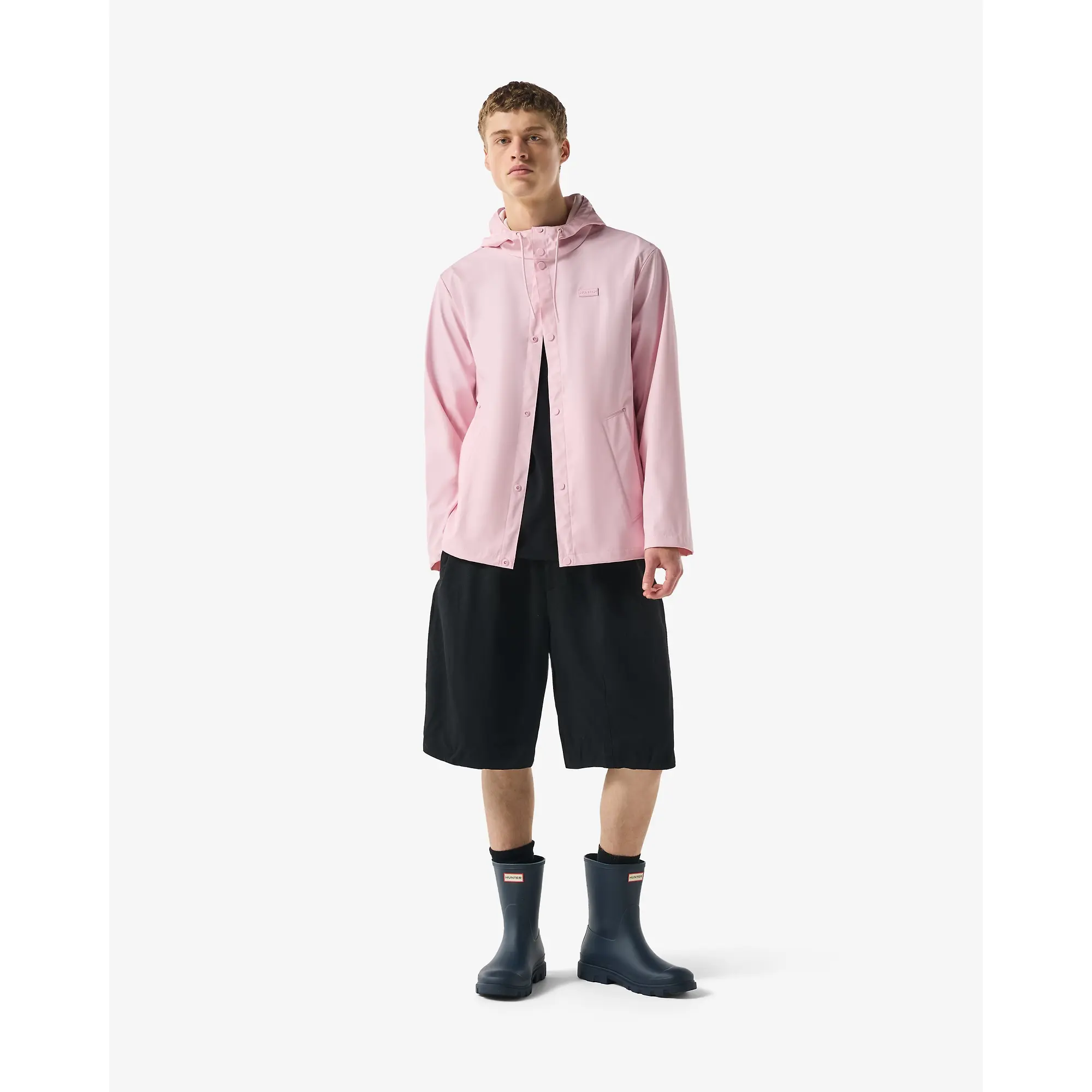 Product image 3 of 14 of Hunter Unisex Downpour Izzy Pu Hooded Jacket - Parfait Pink