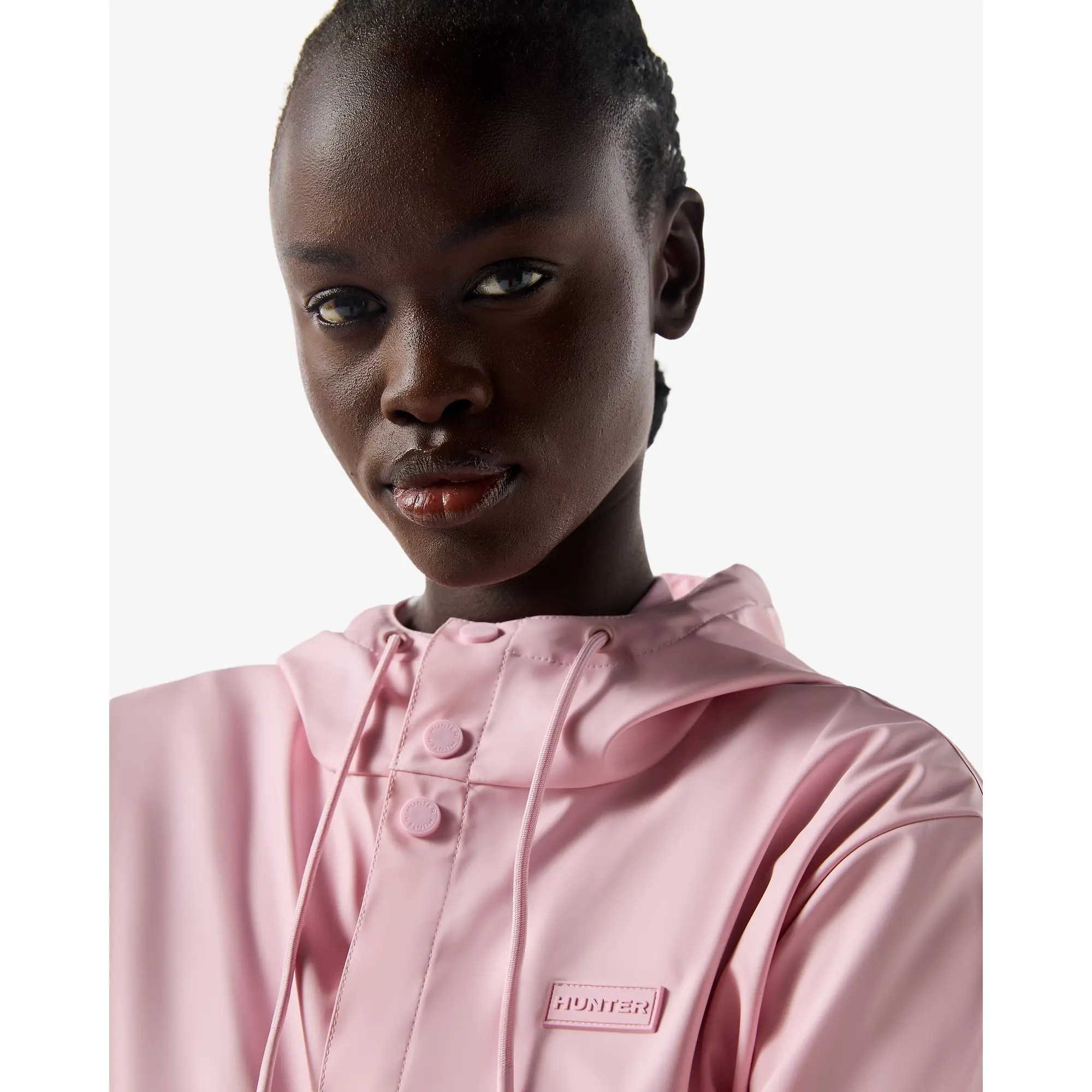 Product image 8 of 14 of Hunter Unisex Downpour Izzy Pu Hooded Jacket - Parfait Pink