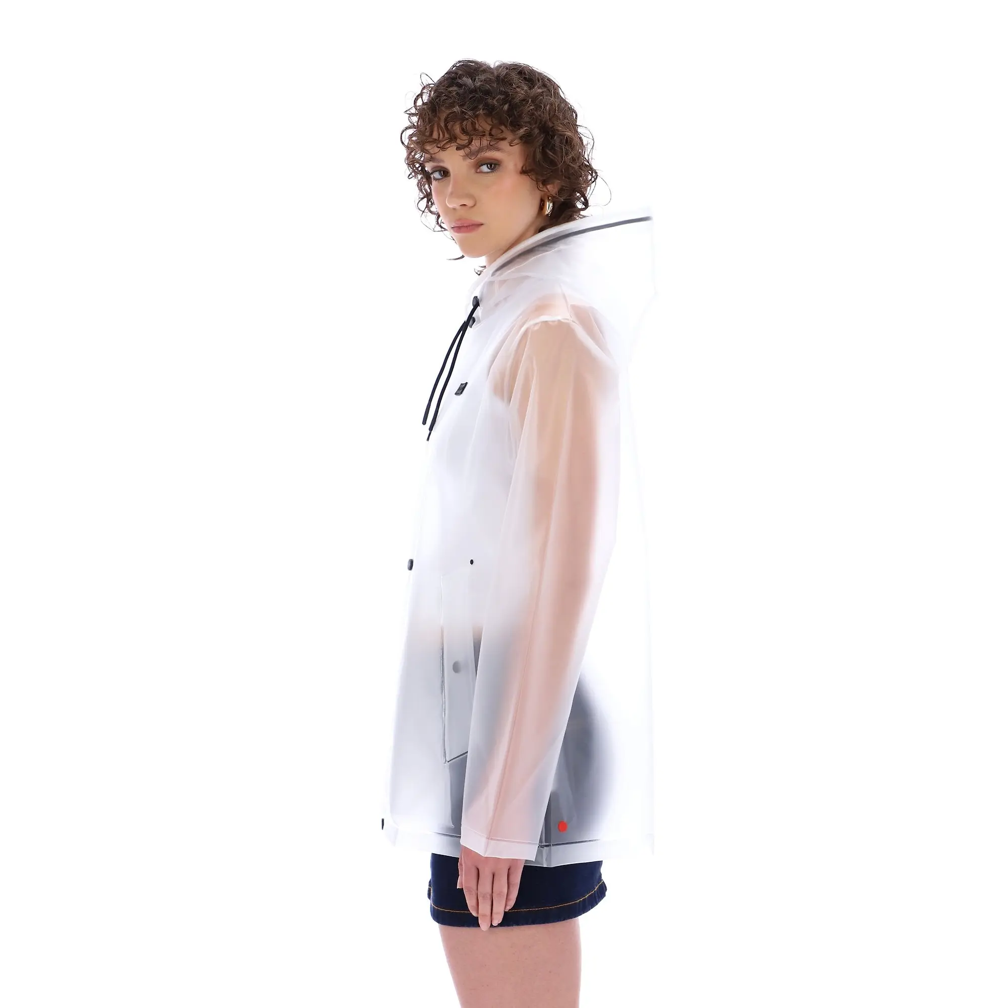 Product image 11 of 15 of Hunter Unisex Downpour Izzy Pu Hooded Jacket - Clear Matte