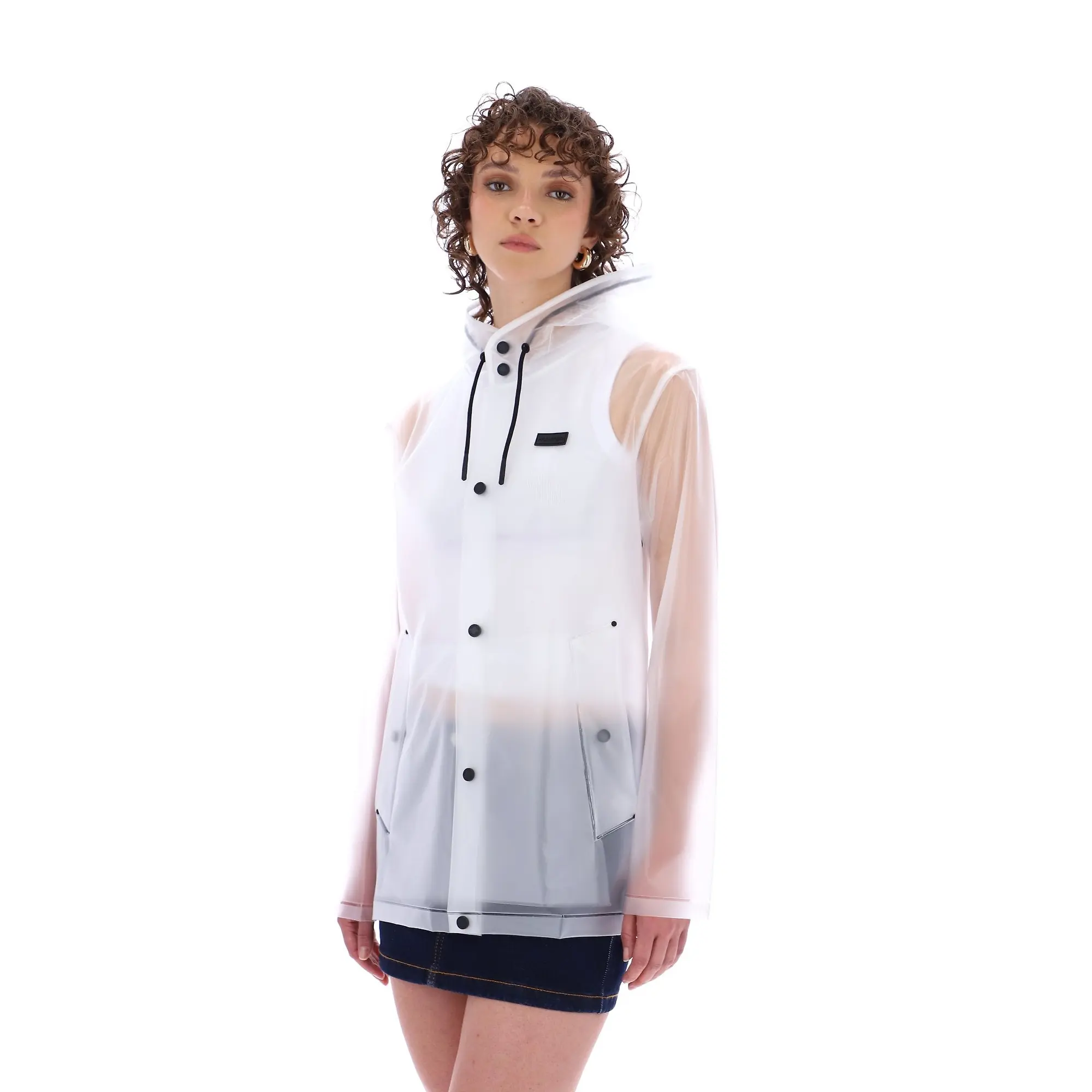 Product image 12 of 15 of Hunter Unisex Downpour Izzy Pu Hooded Jacket - Clear Matte