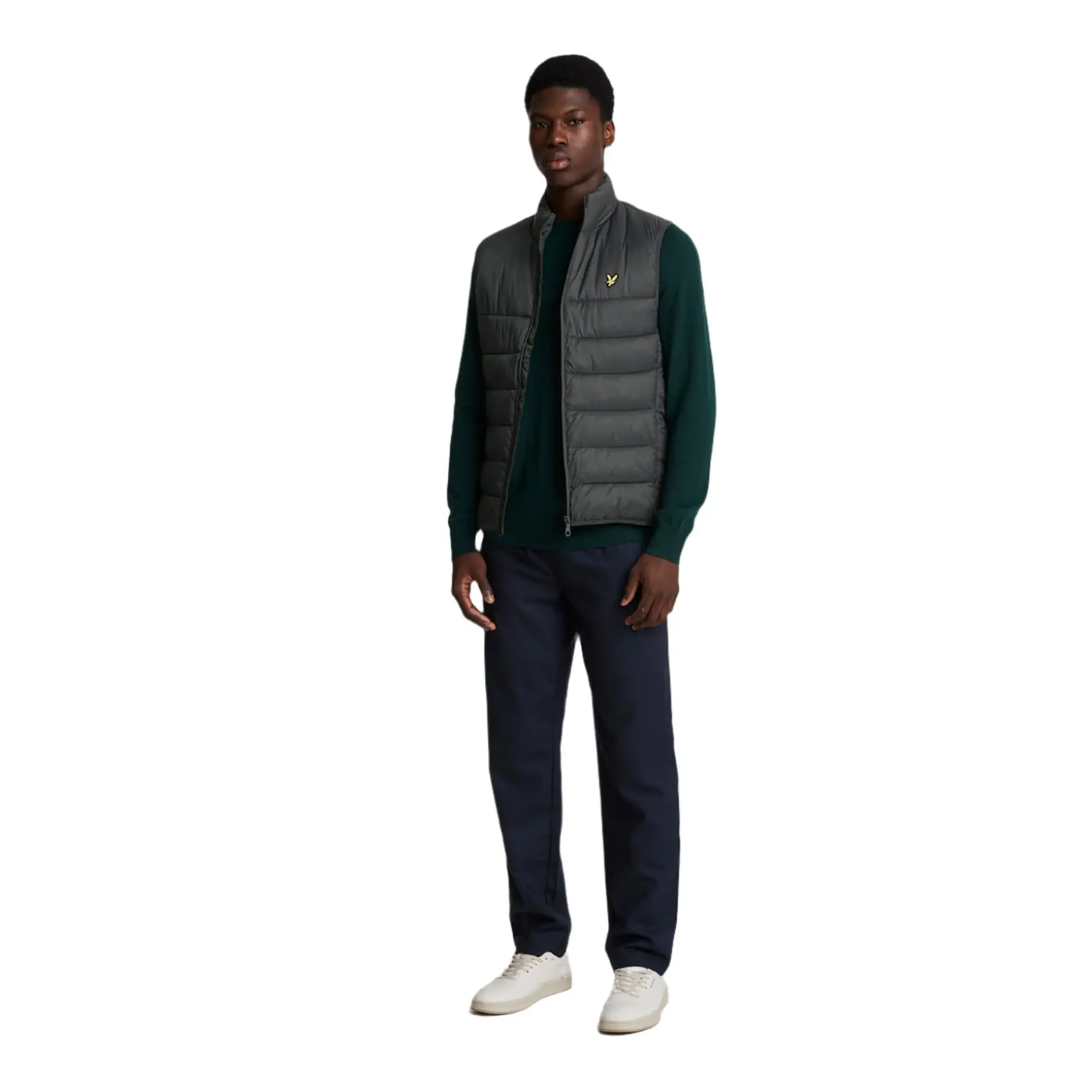 Product image 3 of 5 of Lyle & Scott Men's Wadded Gilet - Gunmetal