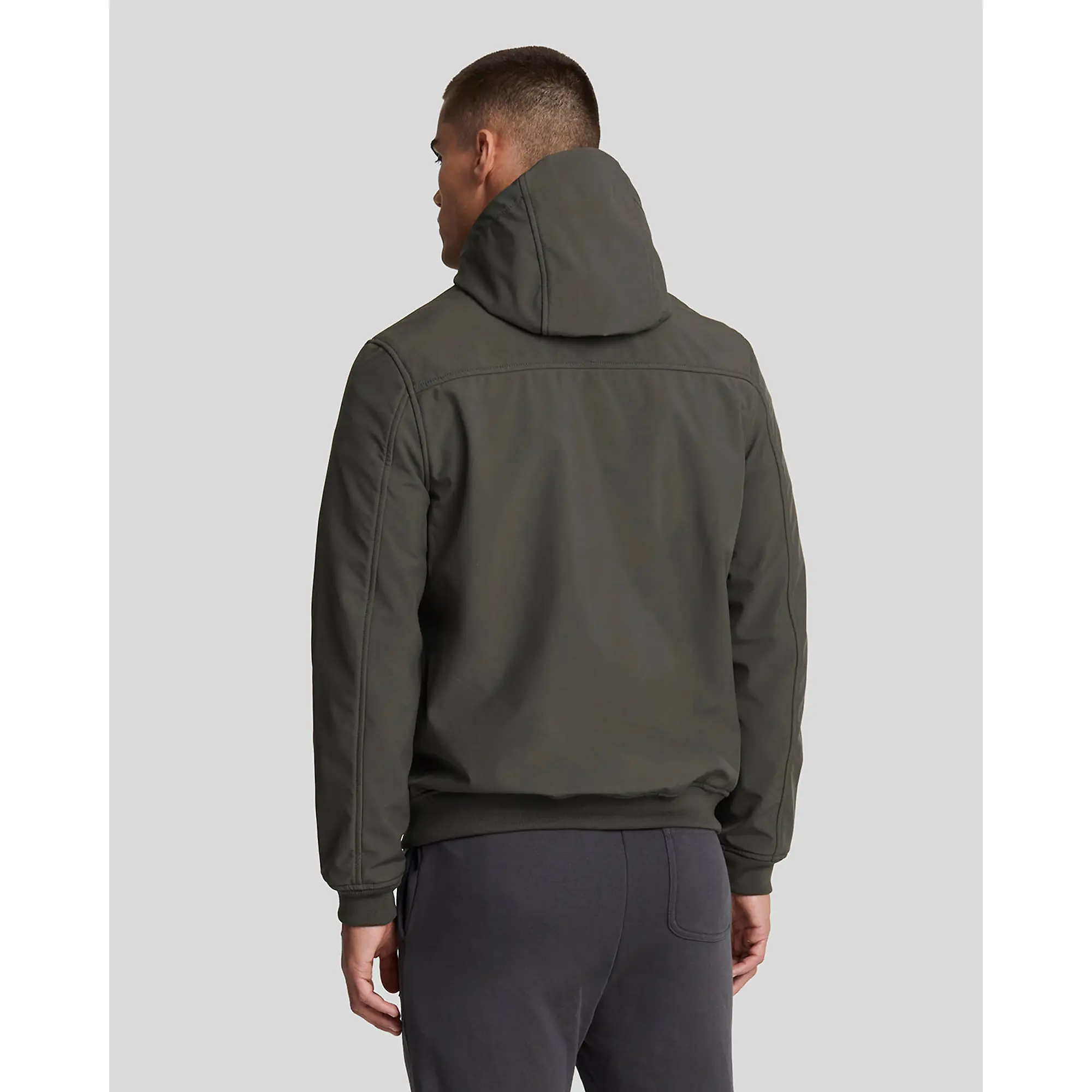 Product image 2 of 5 of Lyle & Scott Men's Fleece Back Softshell Jacket - Gunmetal