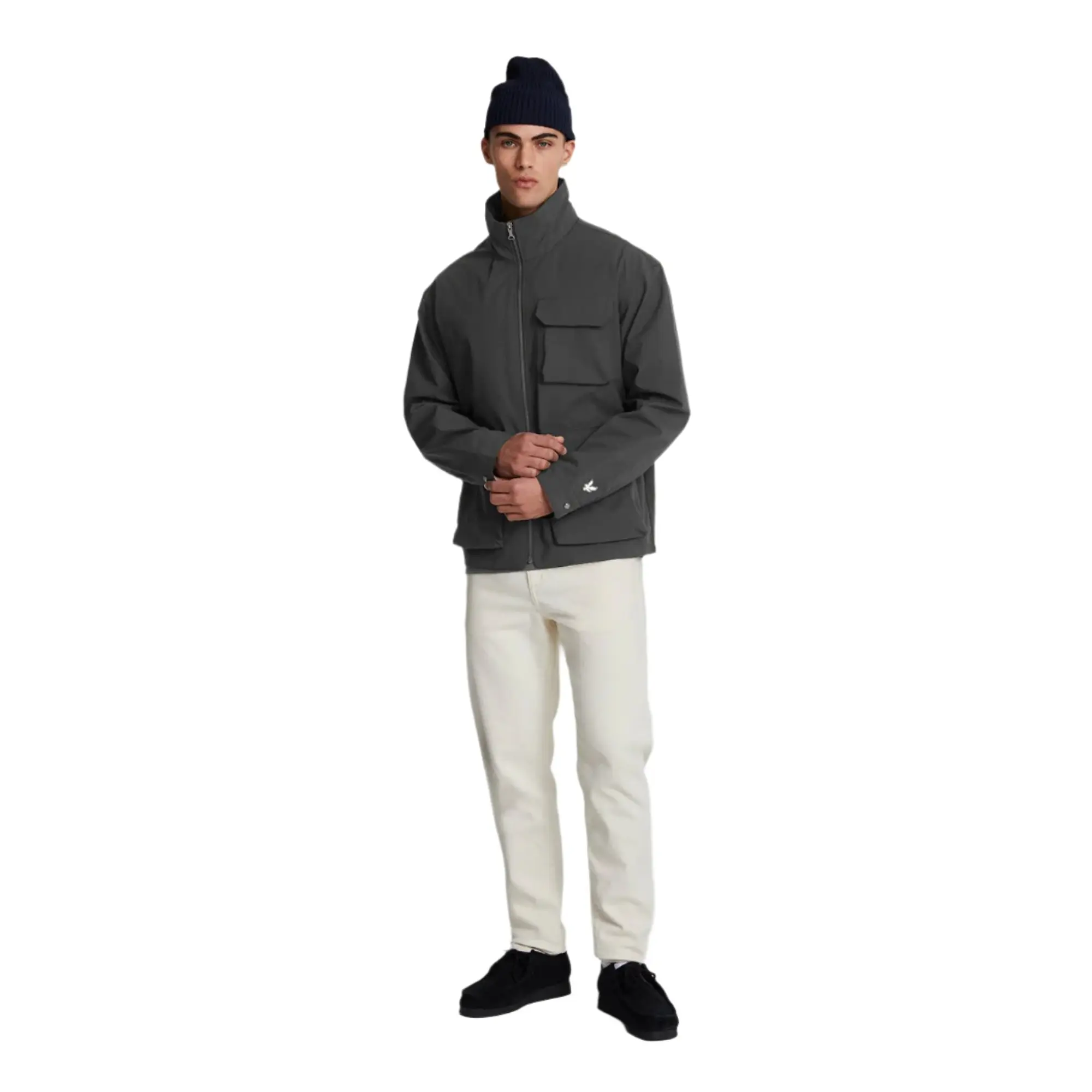 Product image 3 of 5 of Lyle & Scott Men's Premium 3 Pocket Softshell Jacket - Lacquer