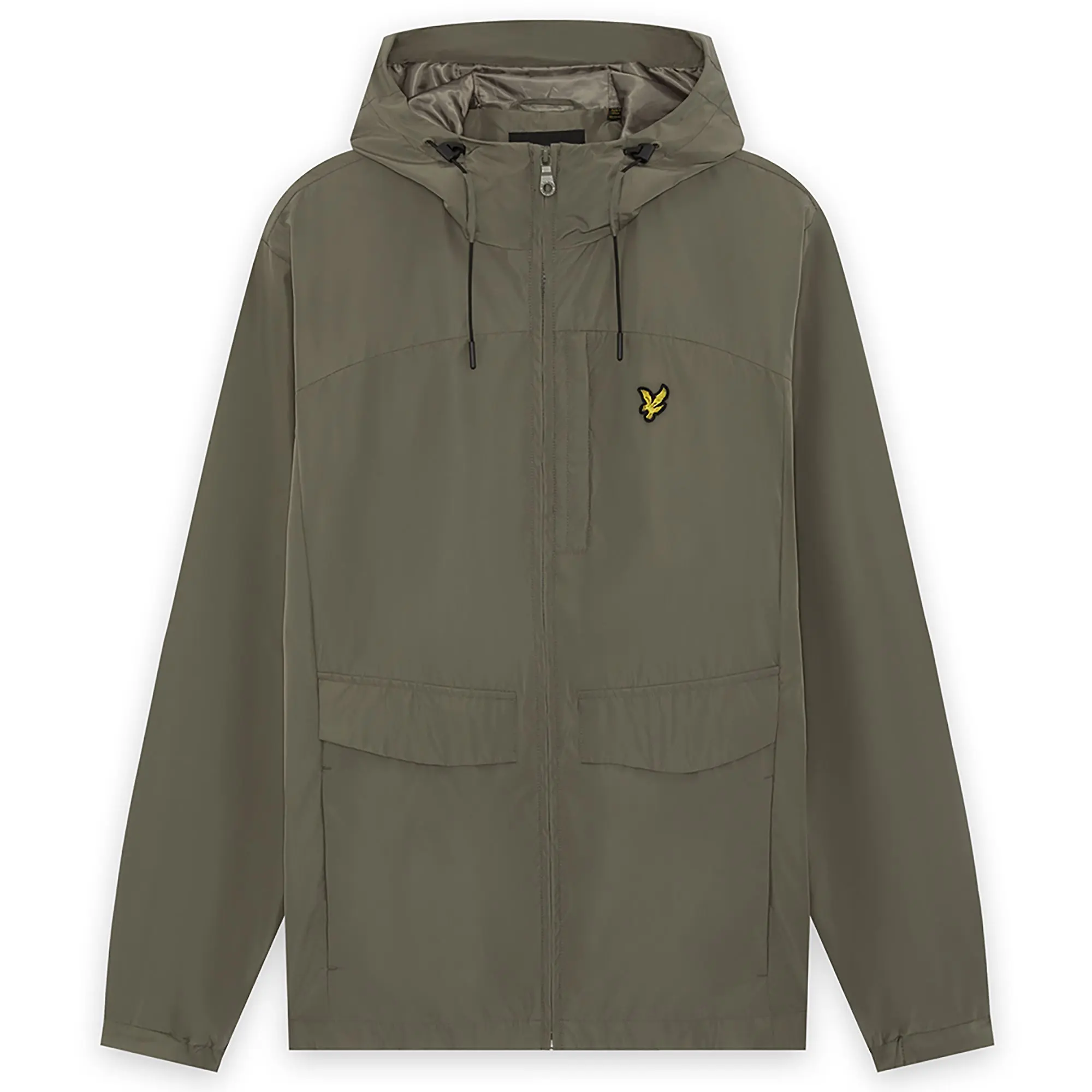 Product image 1 of 6 of Lyle & Scott Men's Lightweight Hooded Zip Through Jacket - Khaki Ash