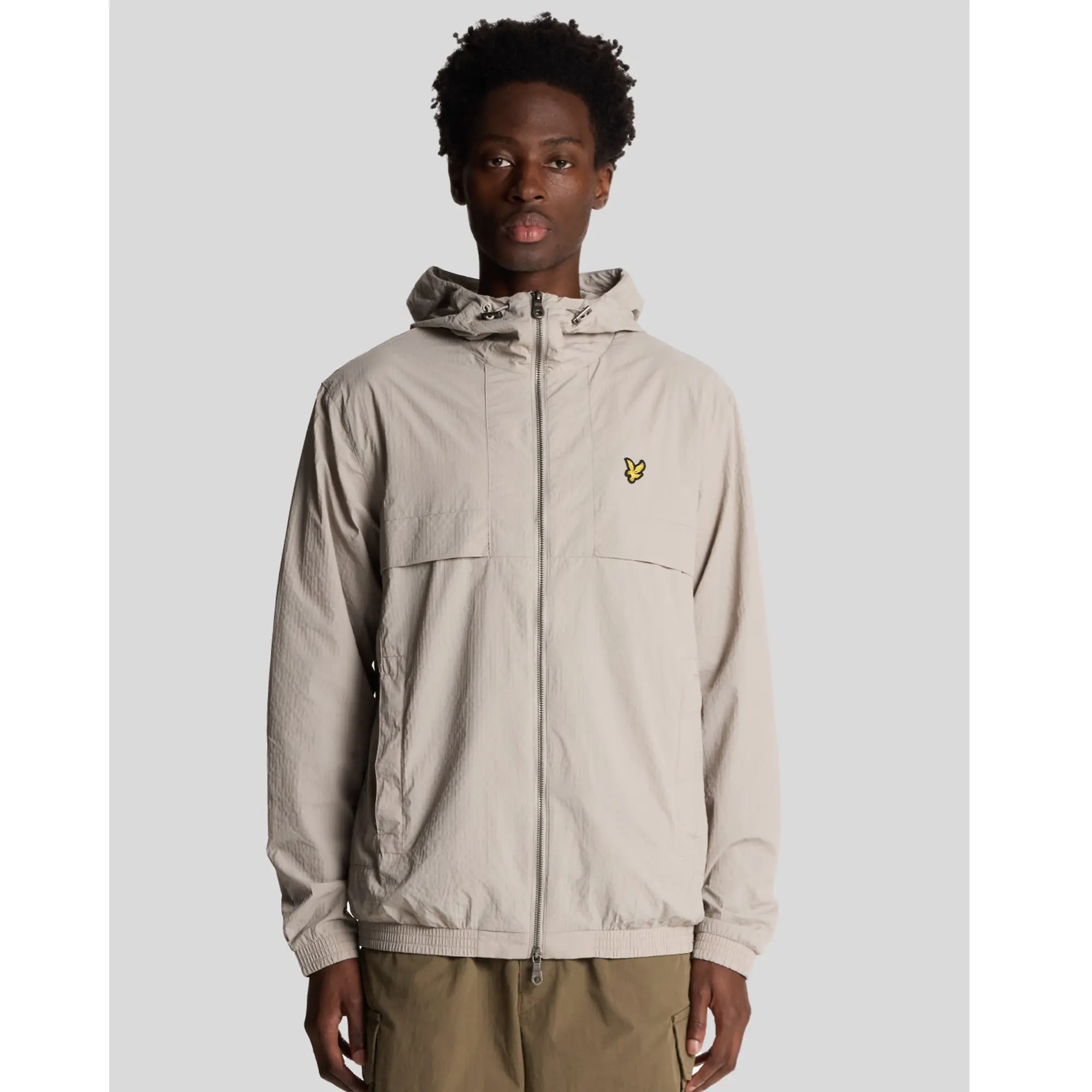 Product image 2 of 6 of Lyle & Scott Men's Lightweight Ripstop Jacket - Pale Grey