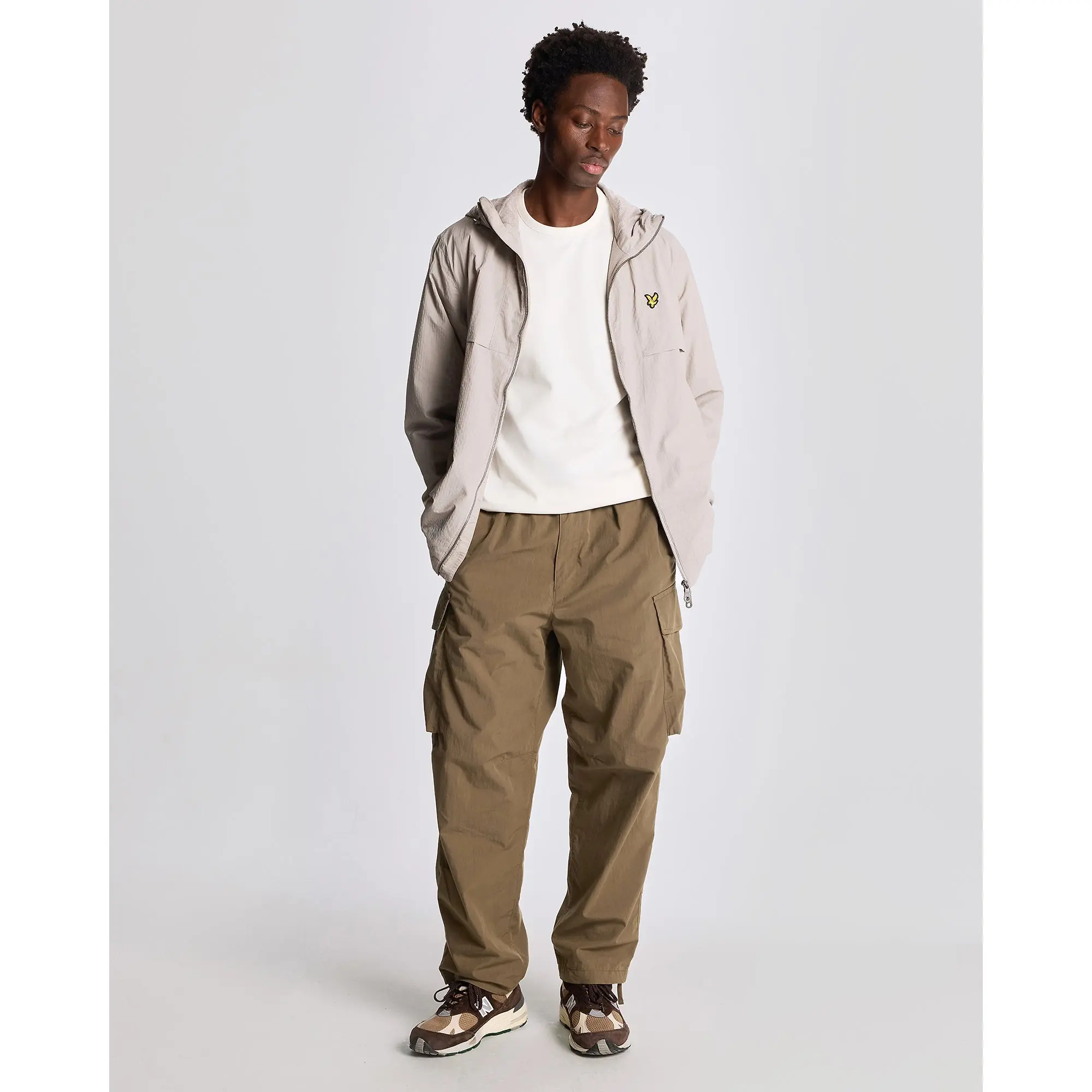 Product image 3 of 6 of Lyle & Scott Men's Lightweight Ripstop Jacket - Pale Grey