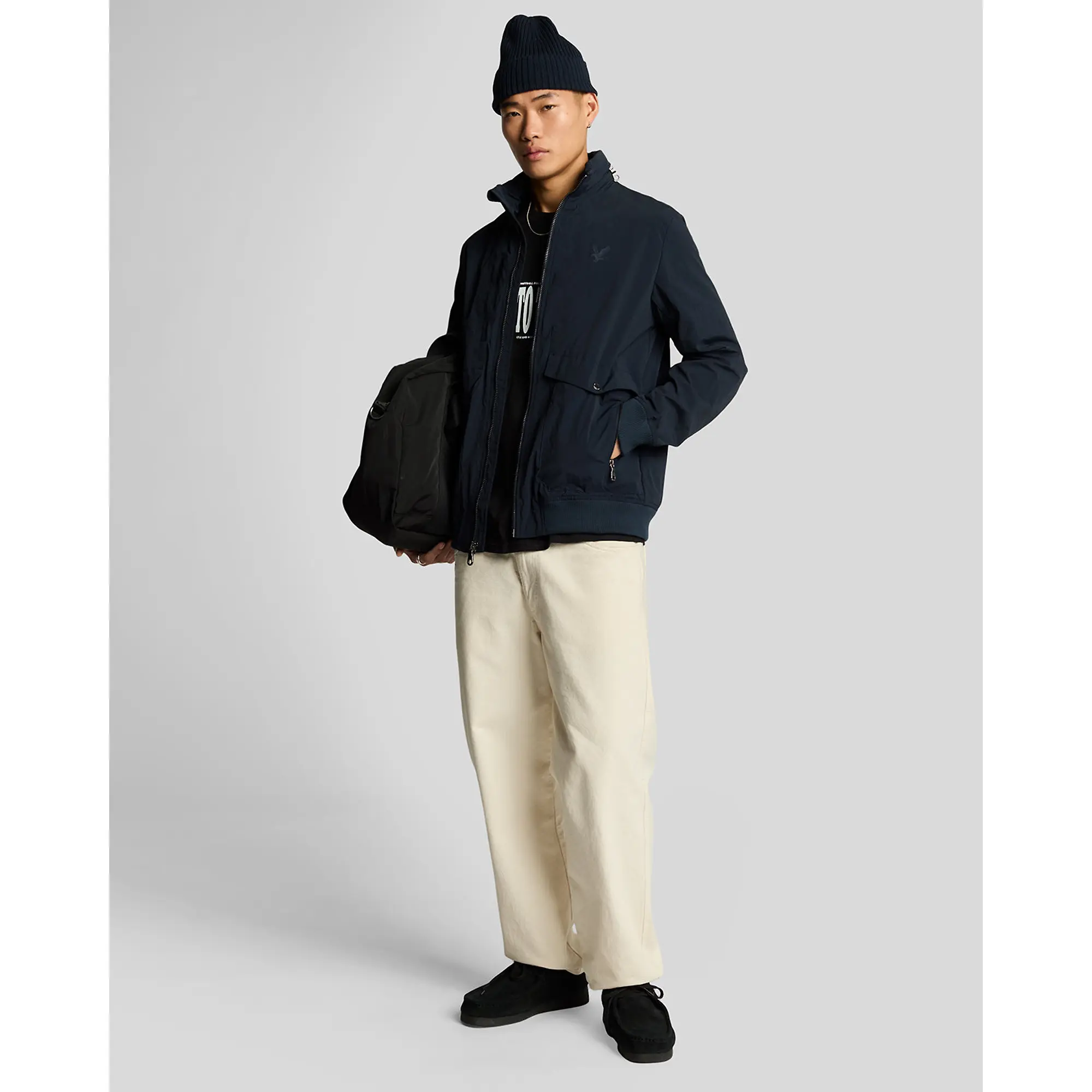 Product image 3 of 6 of Lyle & Scott Men's Crinkle Nylon Pocket Jacket - Dark Navy