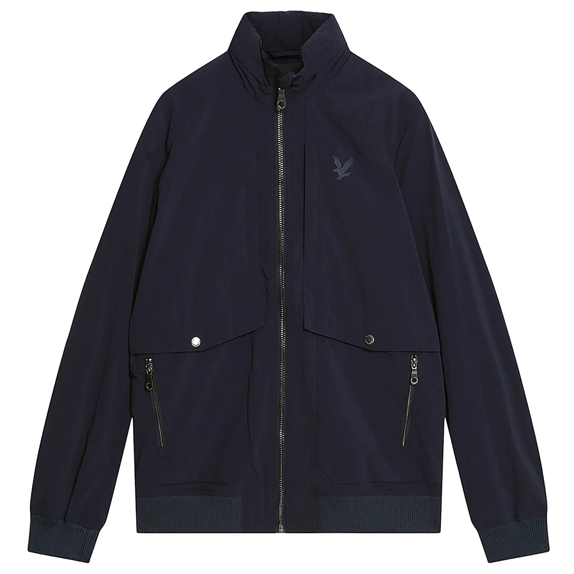 Product image 1 of 6 of Lyle & Scott Men's Crinkle Nylon Pocket Jacket - Dark Navy