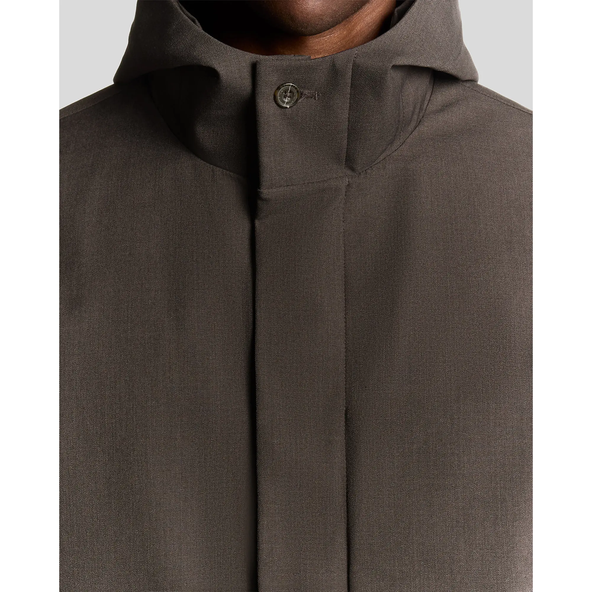 Product image 4 of 7 of Lyle & Scott Men's Waterproof Mac Raincoat - Charcoal Marl