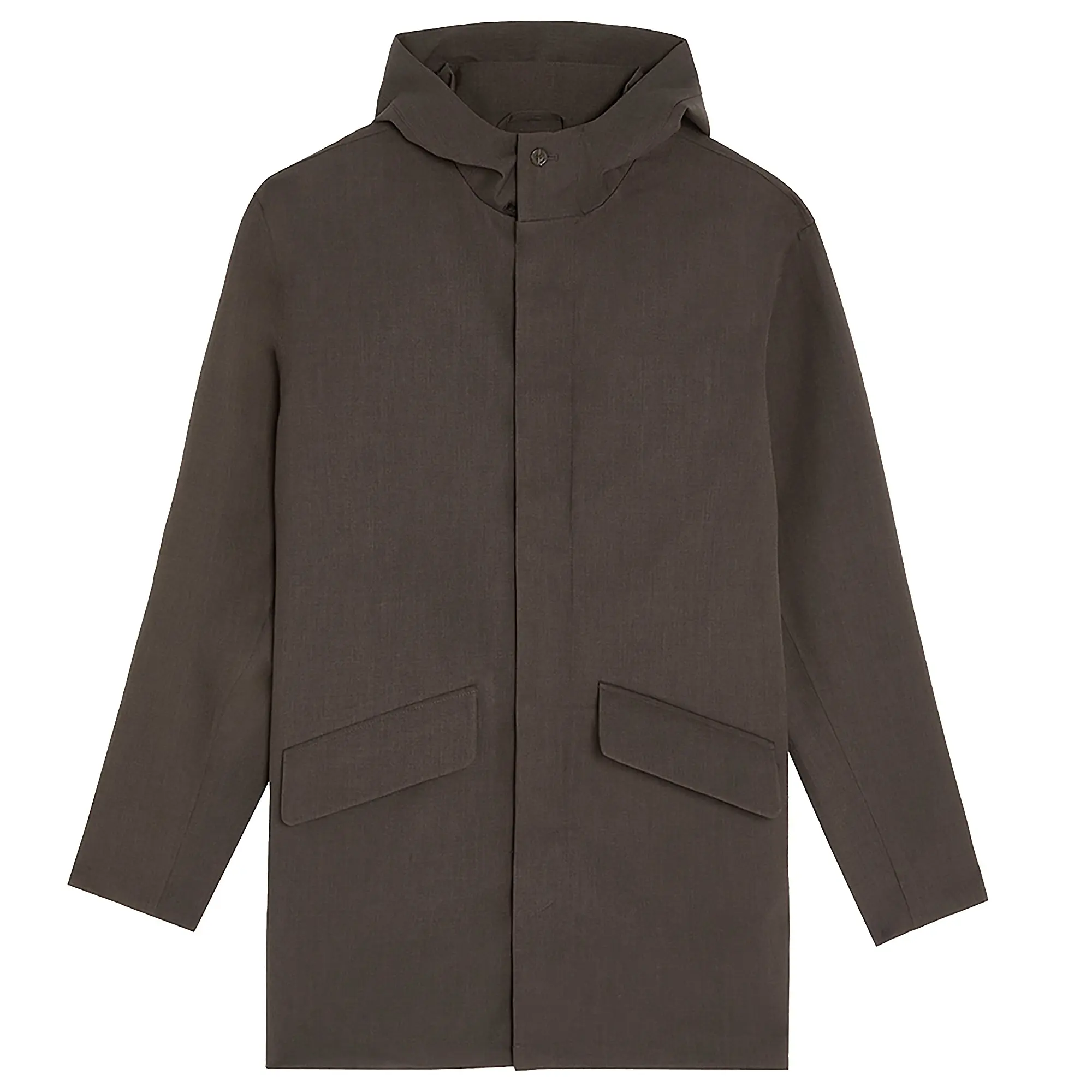 Product image 1 of 7 of Lyle & Scott Men's Waterproof Mac Raincoat - Charcoal Marl