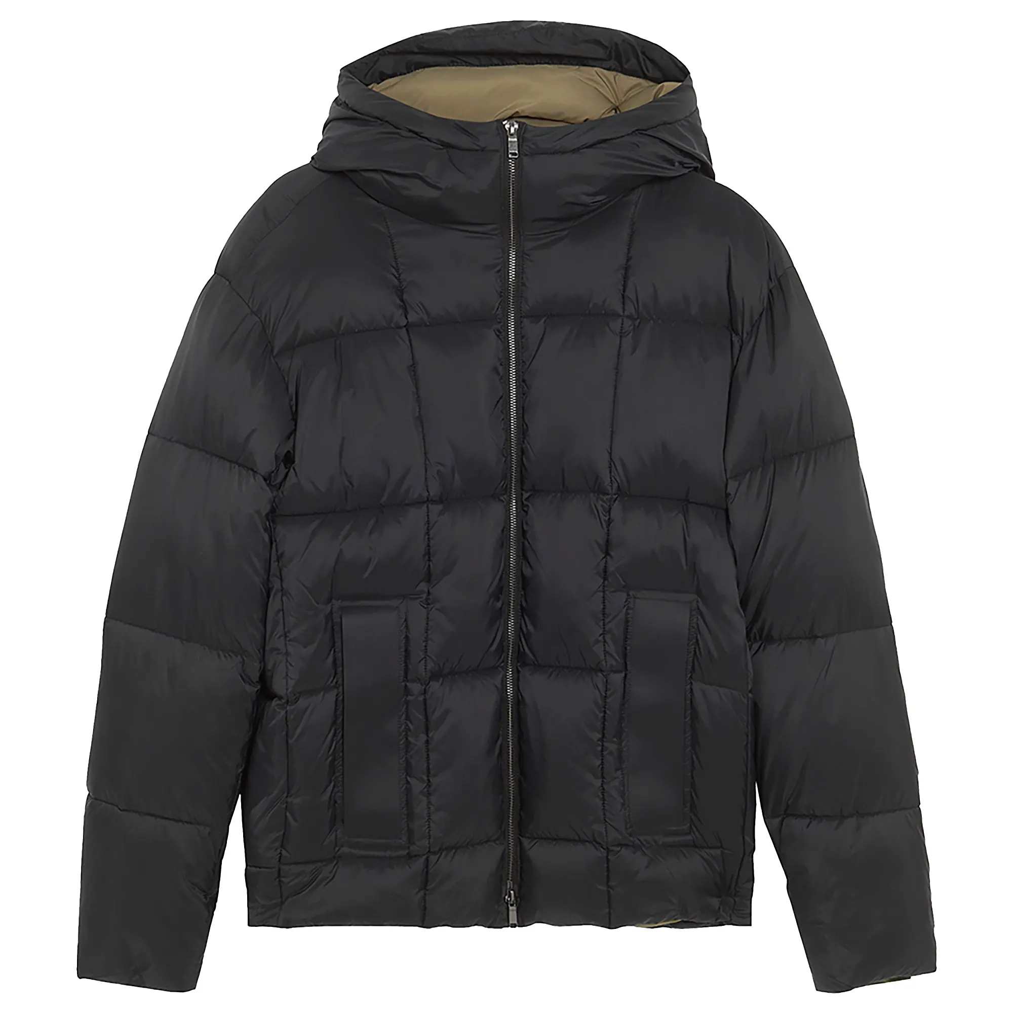 Product image 1 of 7 of Lyle & Scott Men's Square Cocoon Puffer Jacket - Lacquer