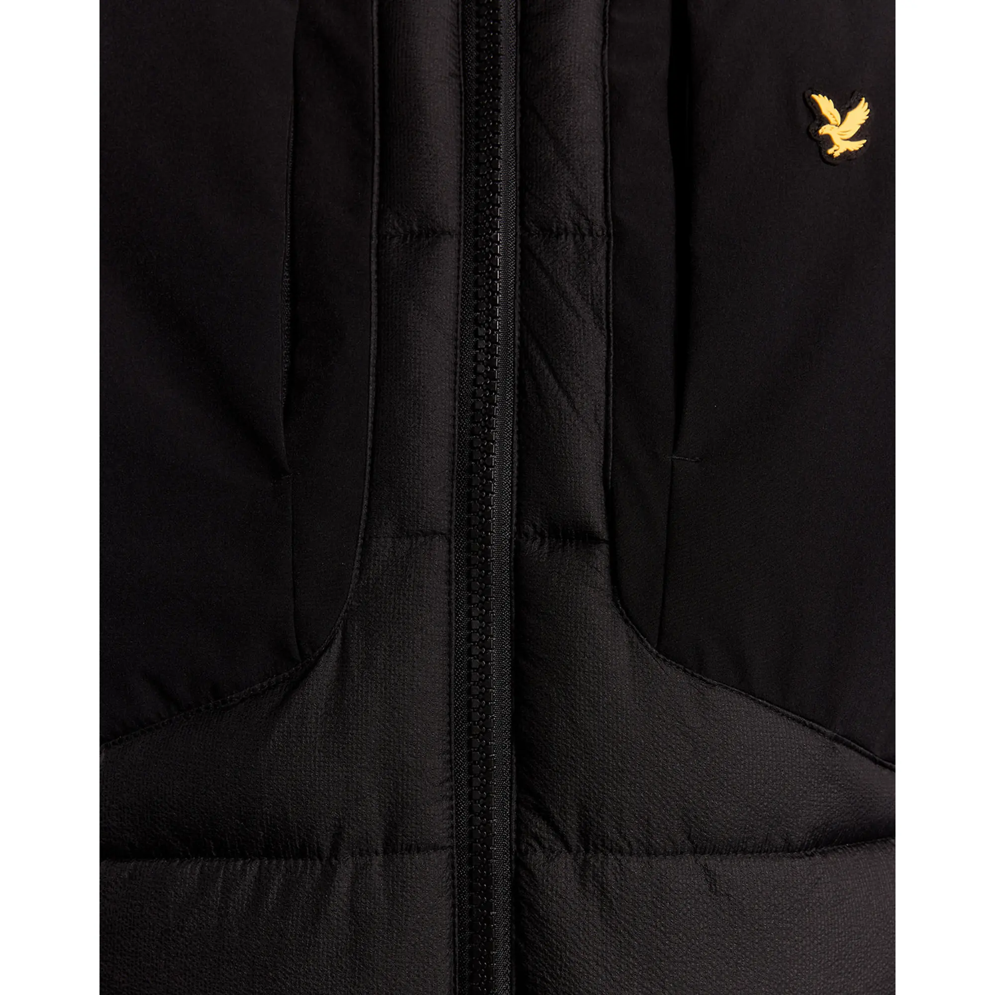 Product image 6 of 7 of Lyle & Scott Men's Sports Hybrid Puffer Jacket - Jet Black