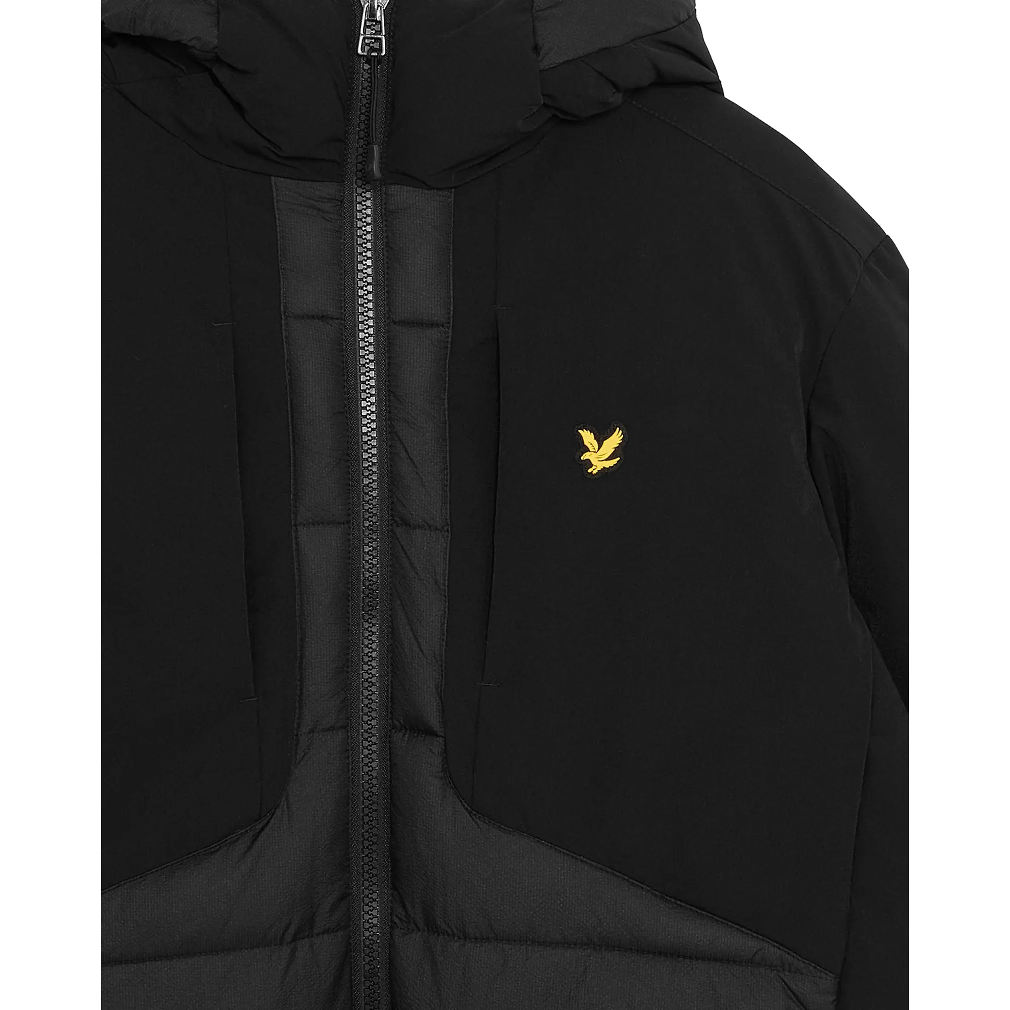 Product image 7 of 7 of Lyle & Scott Men's Sports Hybrid Puffer Jacket - Jet Black