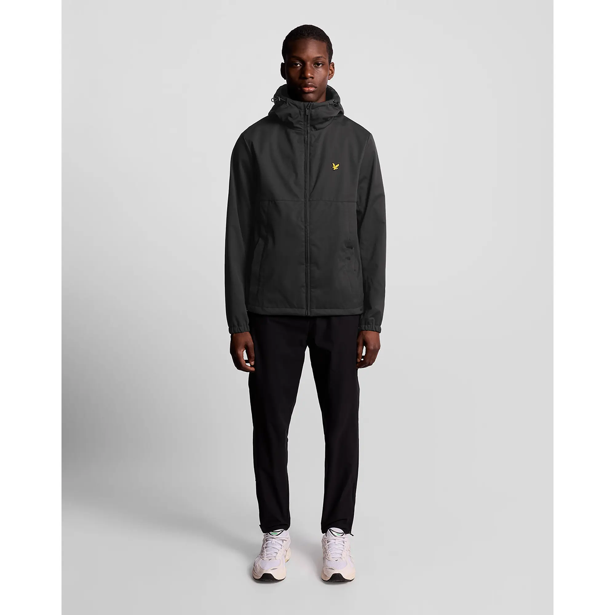 Product image 3 of 7 of Lyle & Scott Men's Sports Windbreaker Full Zip Jacket - Jet Black