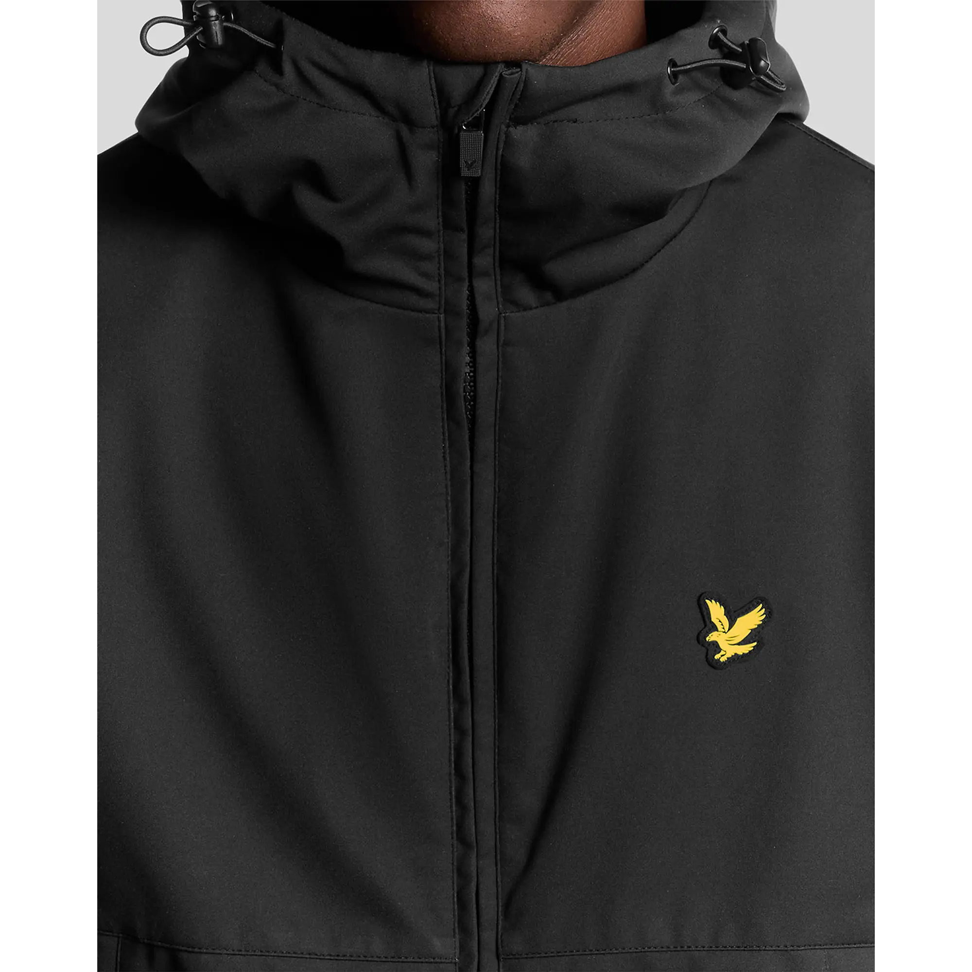 Product image 4 of 7 of Lyle & Scott Men's Sports Windbreaker Full Zip Jacket - Jet Black