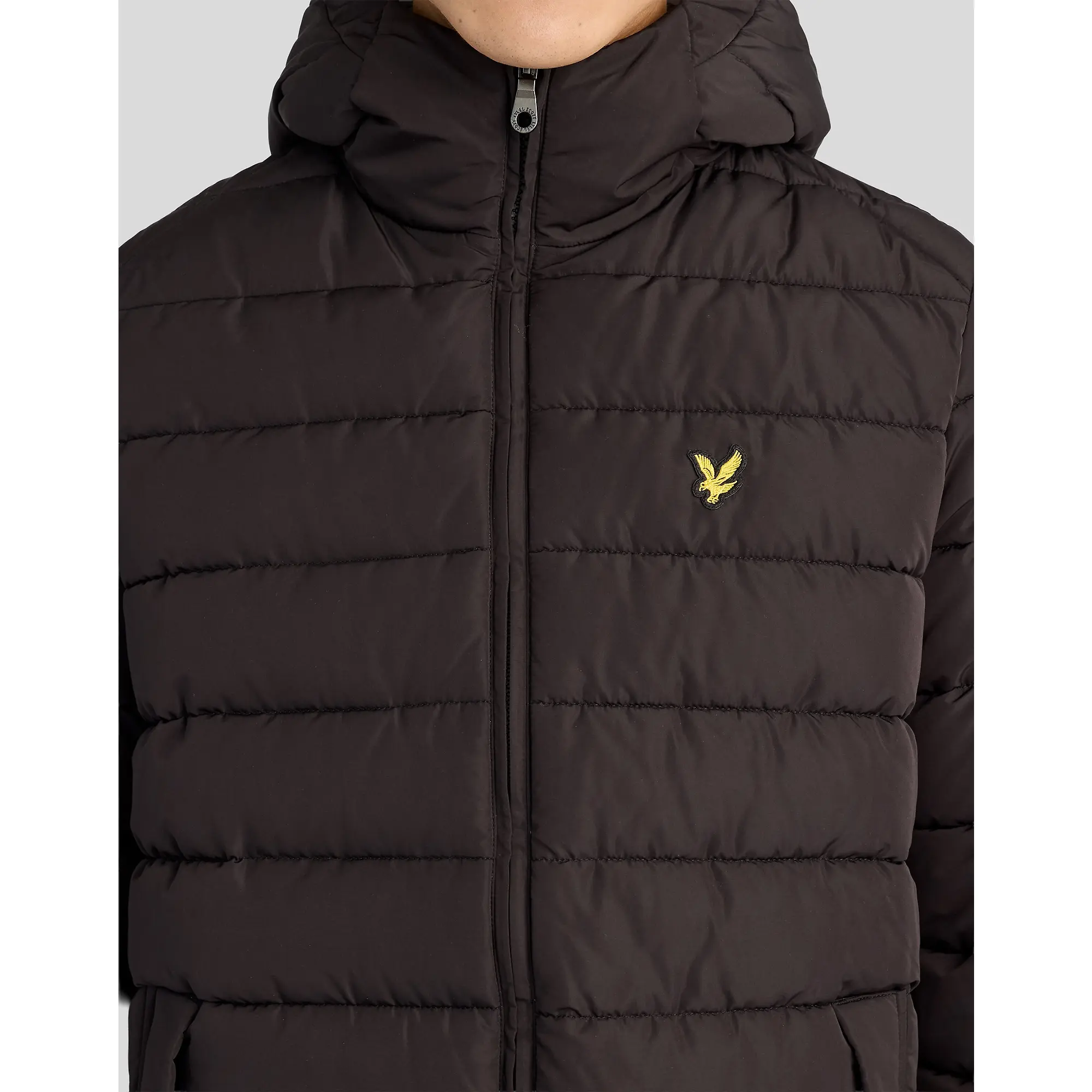 Product image 4 of 6 of Lyle & Scott Men's Hooded Quilted Jacket - Jet Black