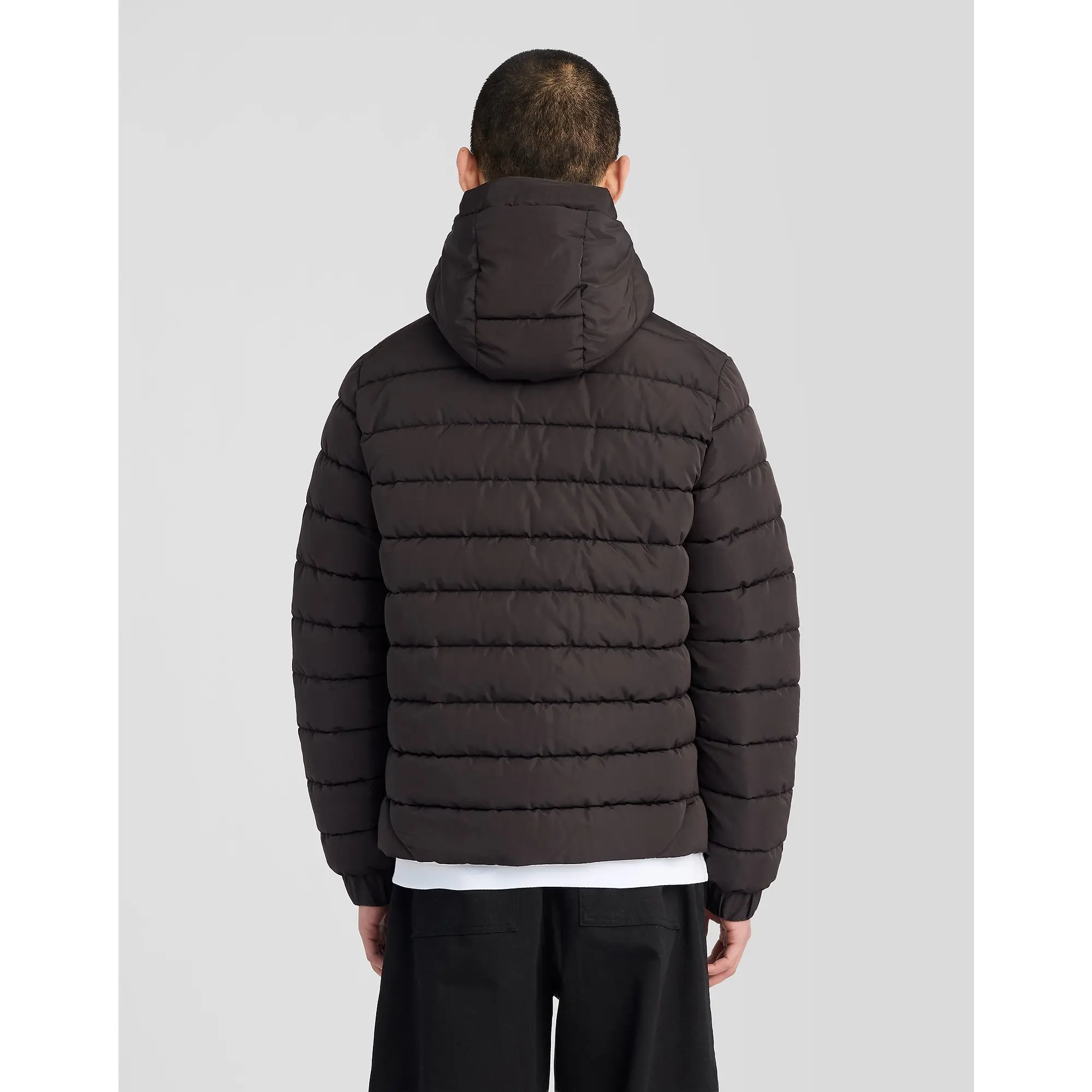 Product image 5 of 6 of Lyle & Scott Men's Hooded Quilted Jacket - Jet Black
