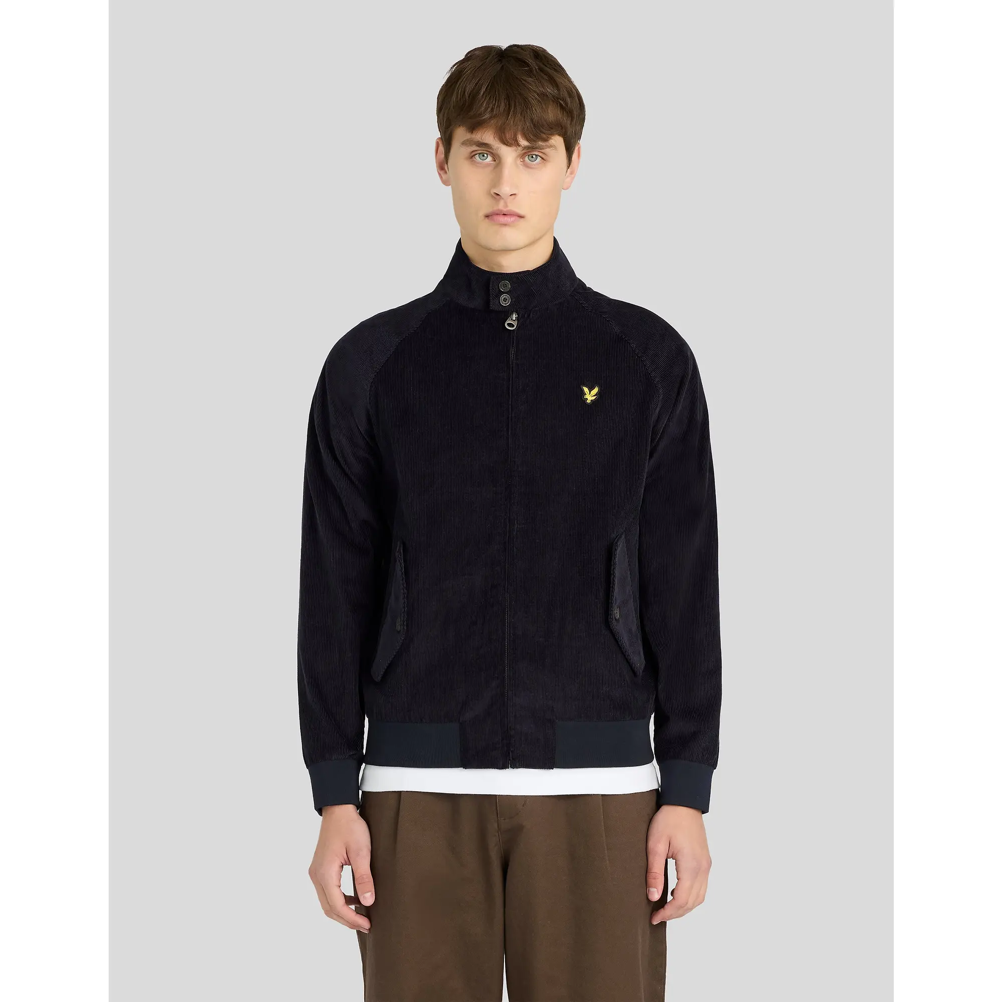 Product image 2 of 6 of Lyle & Scott Men's Corduroy Harrington Jacket - Dark Navy