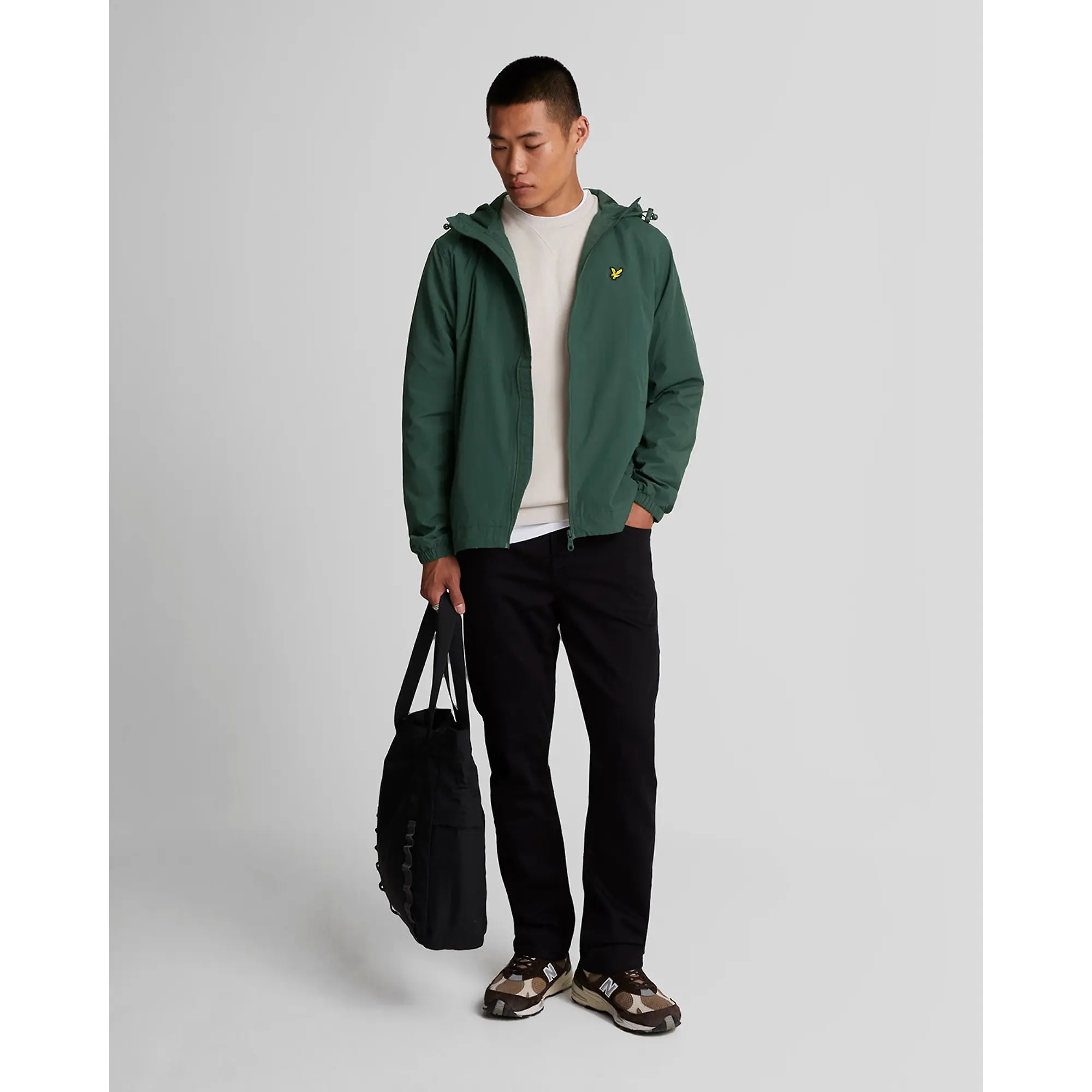 Product image 3 of 5 of Lyle & Scott Men's Zip Through Hooded Jacket - Argyle Teal