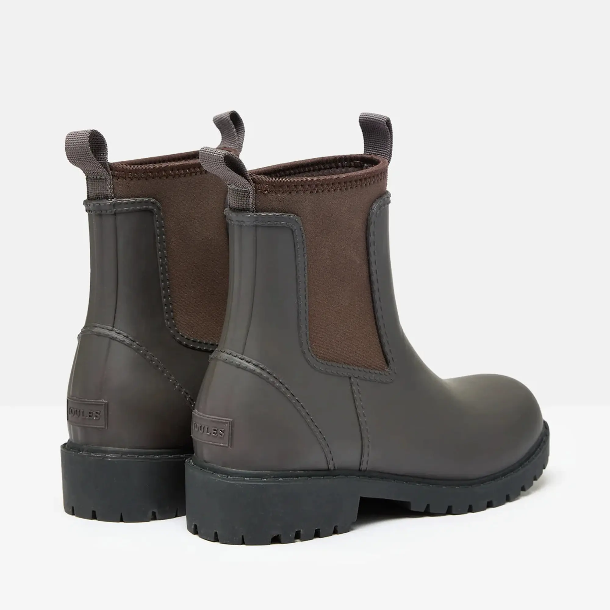 Product image 2 of 5 of Joules Women's Oakfield Neoprene Lined Ankle Wellies - Chocolate Brown