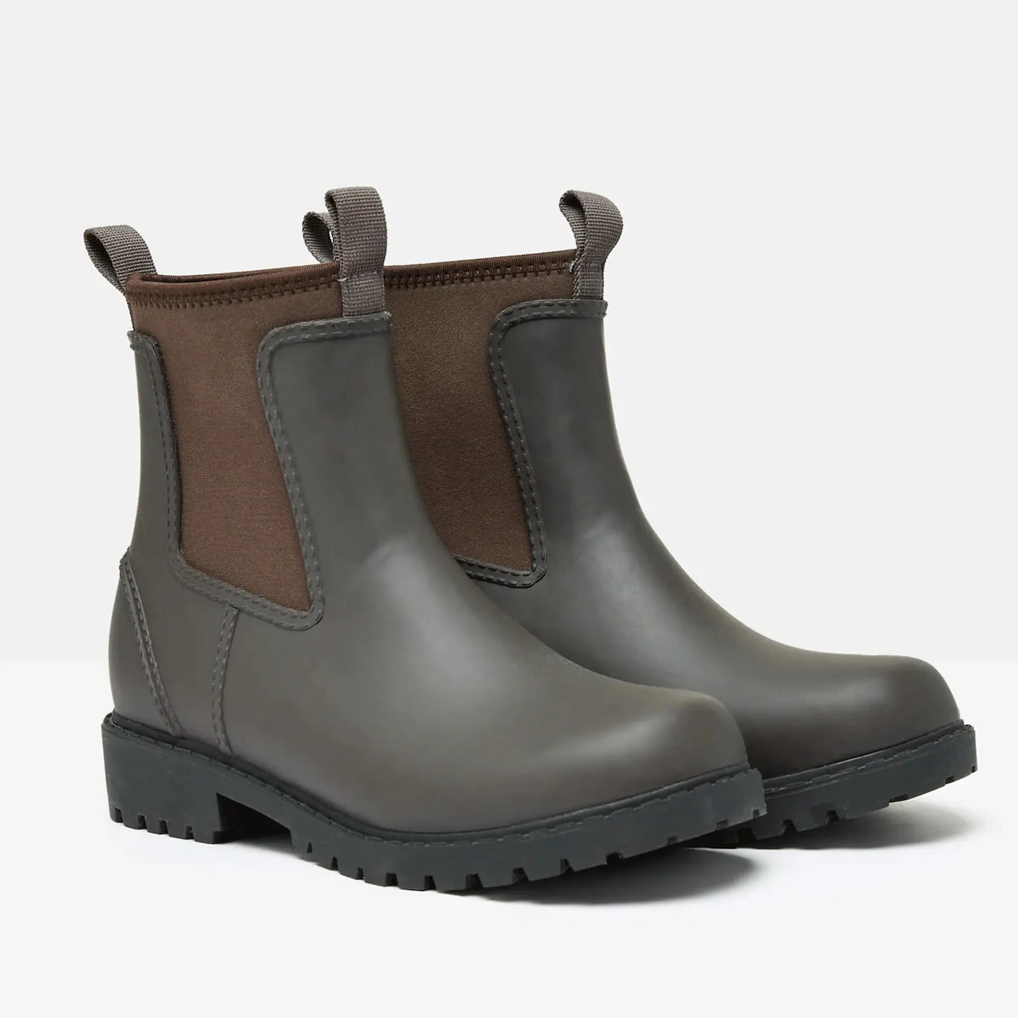 Product image 3 of 5 of Joules Women's Oakfield Neoprene Lined Ankle Wellies - Chocolate Brown