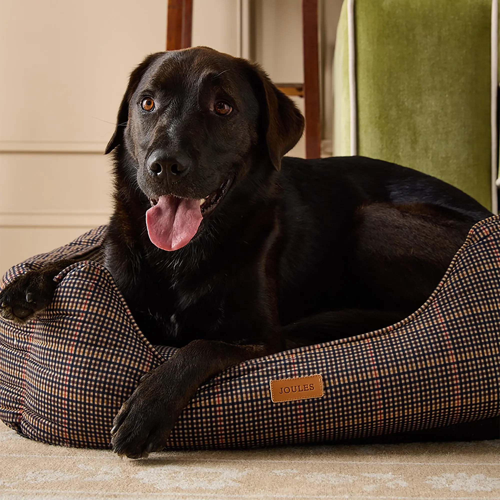 Product image 12 of 12 of Joules Dog Box Bed - Henson Check