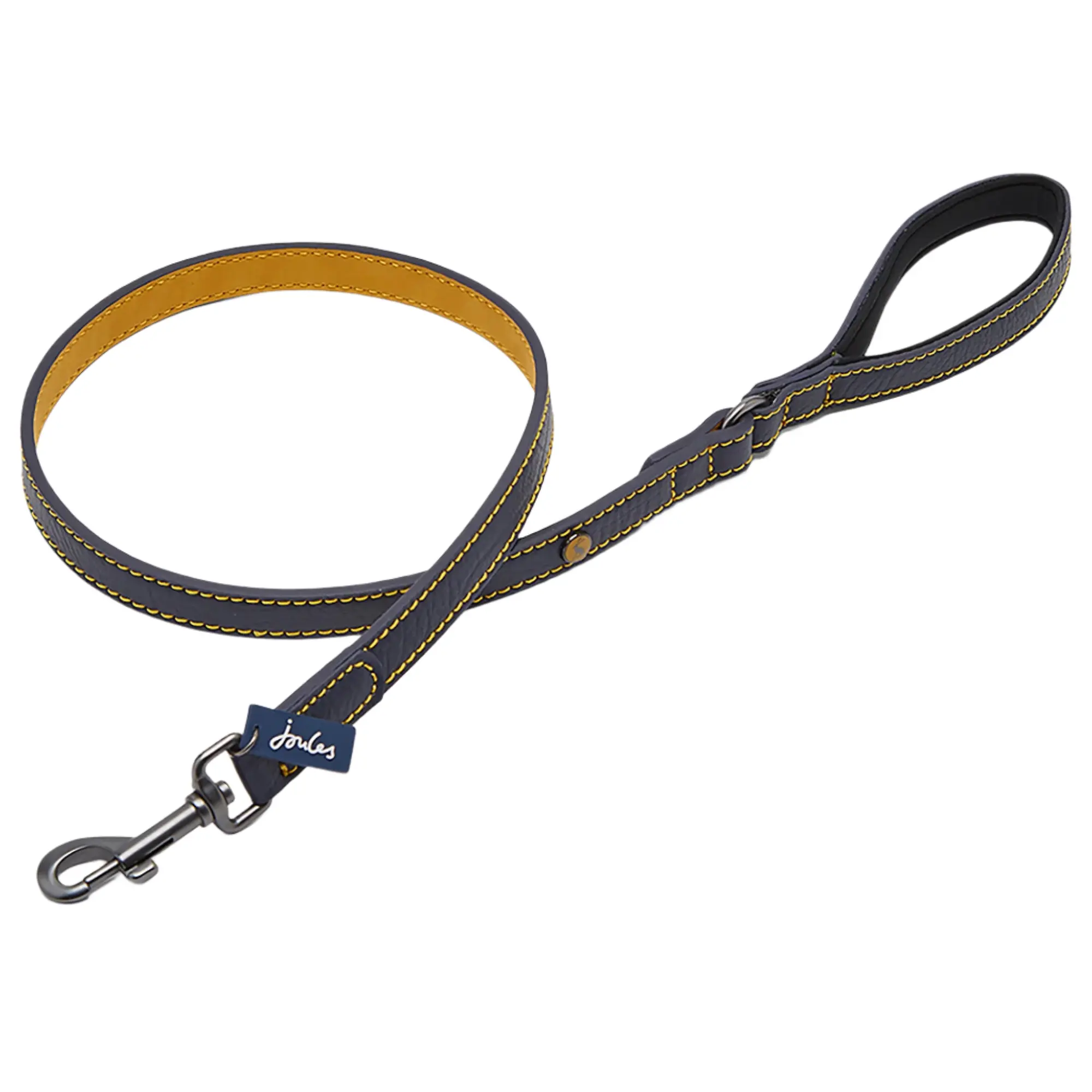 Product image 1 of 4 of Joules Leather Dog Lead - Navy