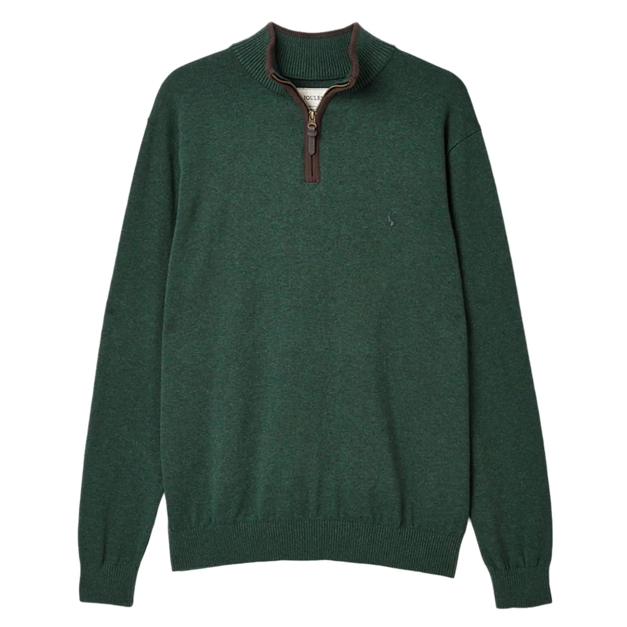 Product image 1 of 7 of Joules Men's Hillside Quarter Zip Knit Jumper - Dark Green