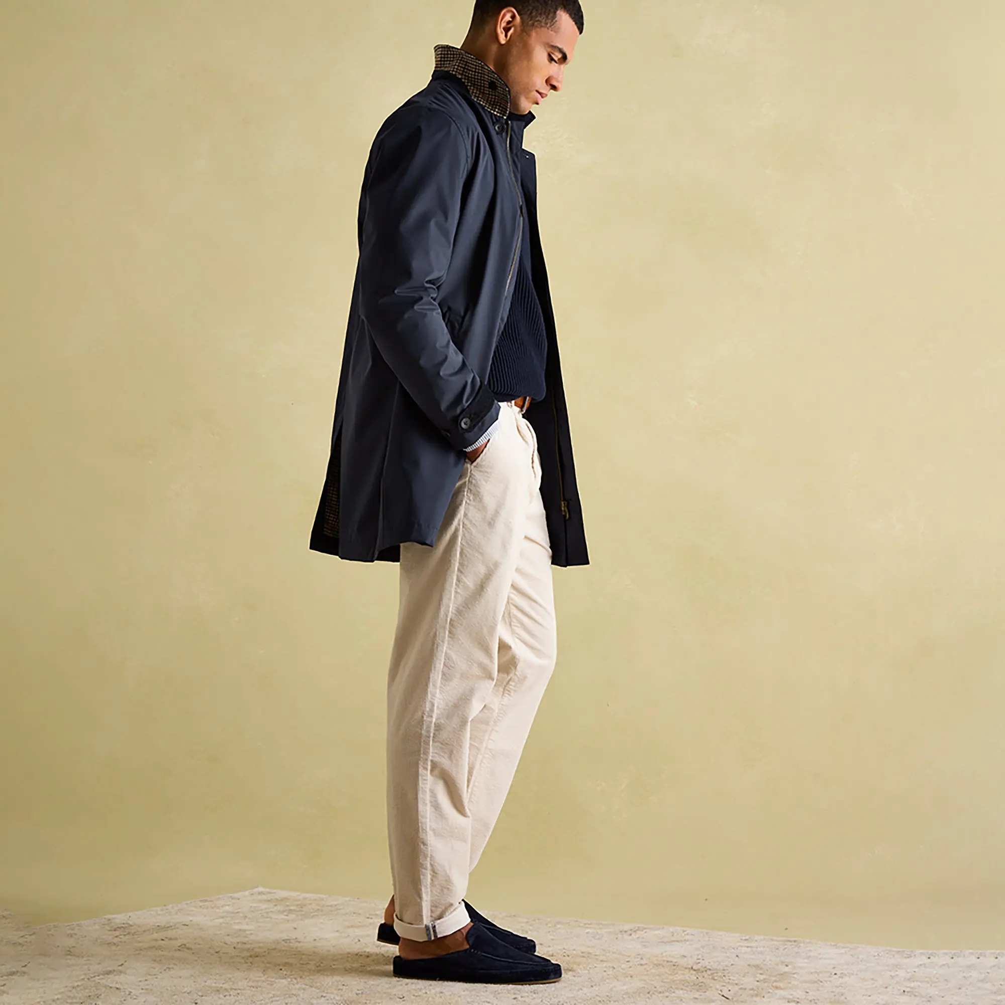 Product image 4 of 17 of Joules Men's Sandford Waterproof Raincoat - Navy