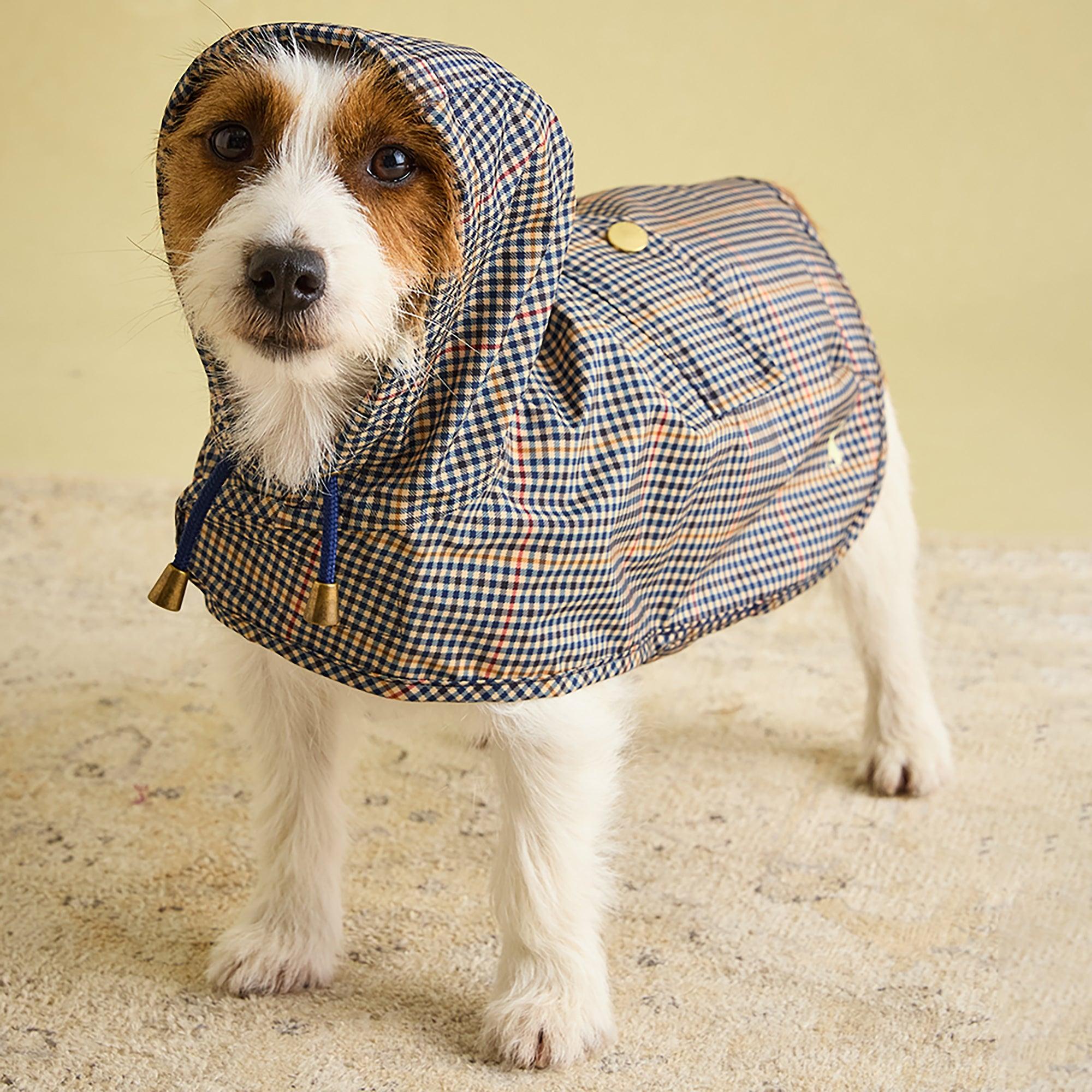 Joules Packaway Dog Jacket - Henson Check | British Attire