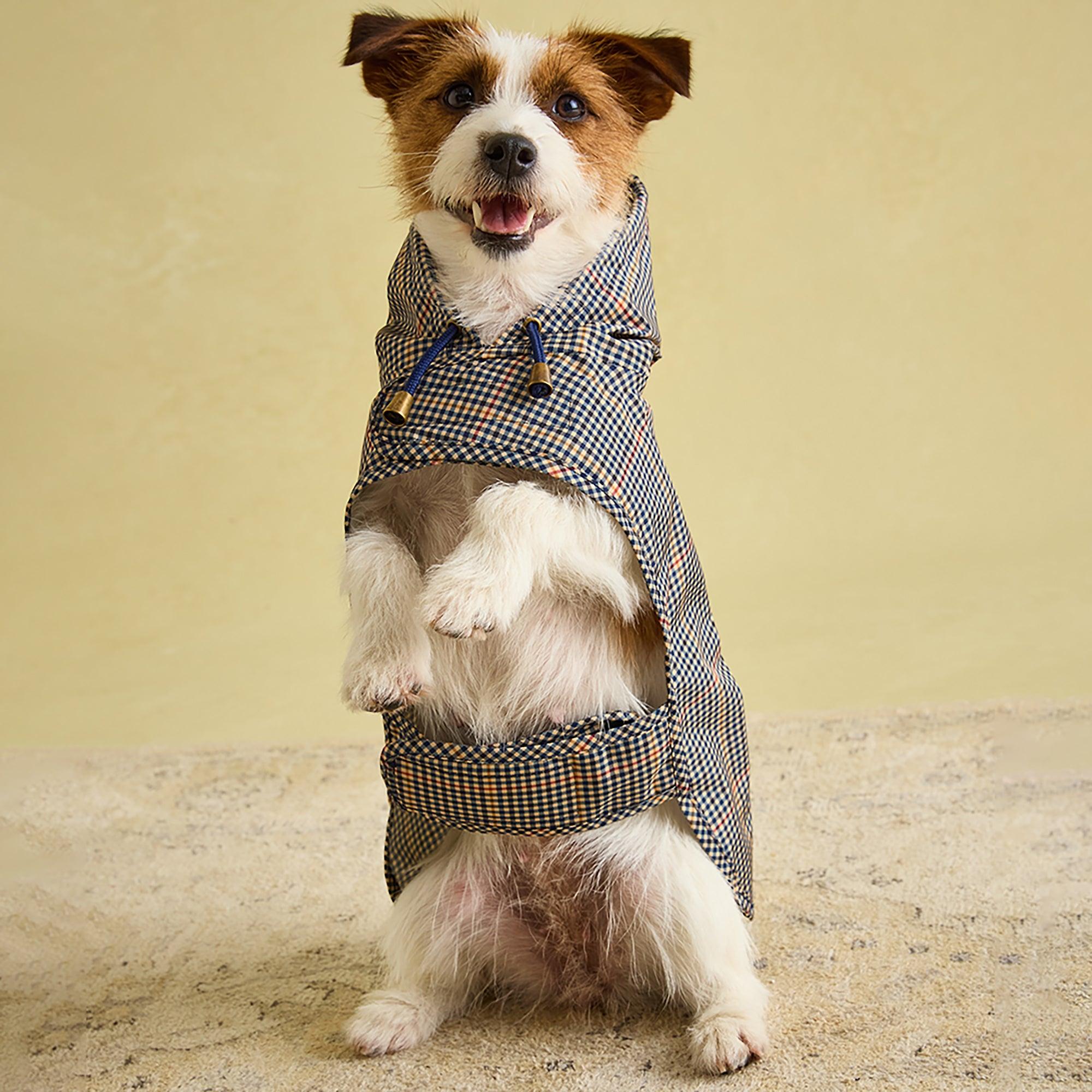 Joules Packaway Dog Jacket - Henson Check | British Attire