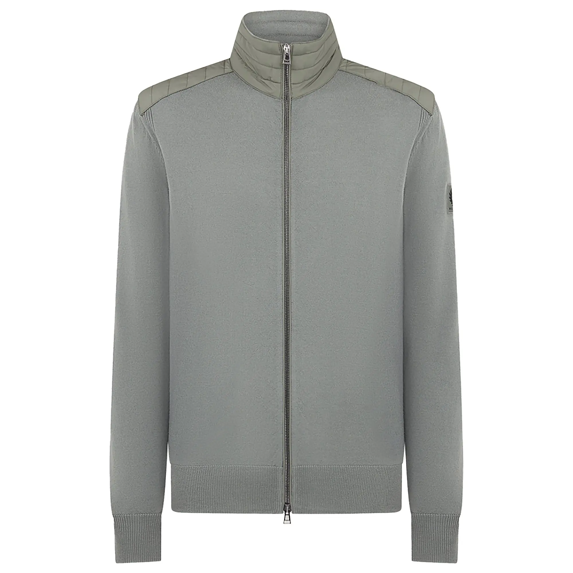 Product image 1 of 3 of Belstaff Men's Merino Wool Kelby Zip Cardigan - Sage Green