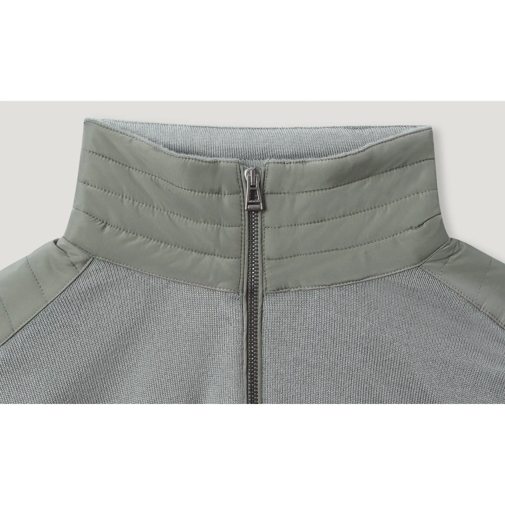 Product image 2 of 3 of Belstaff Men's Merino Wool Kelby Zip Cardigan - Sage Green