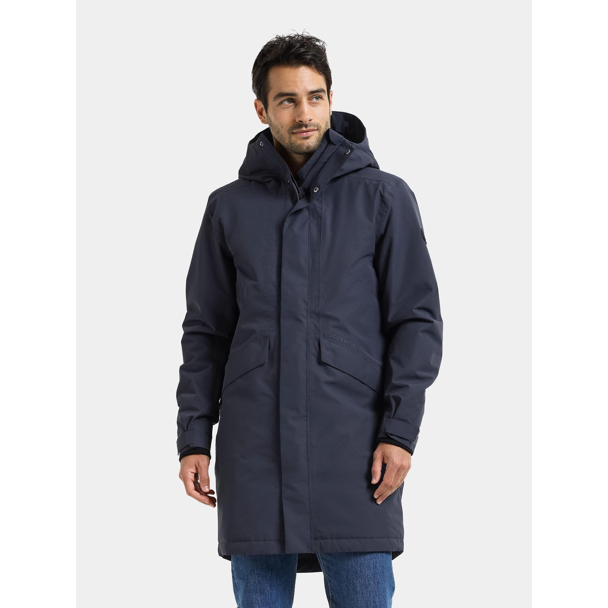 Didriksons Men's Kenny Waterproof Parka - Dark Night Blue