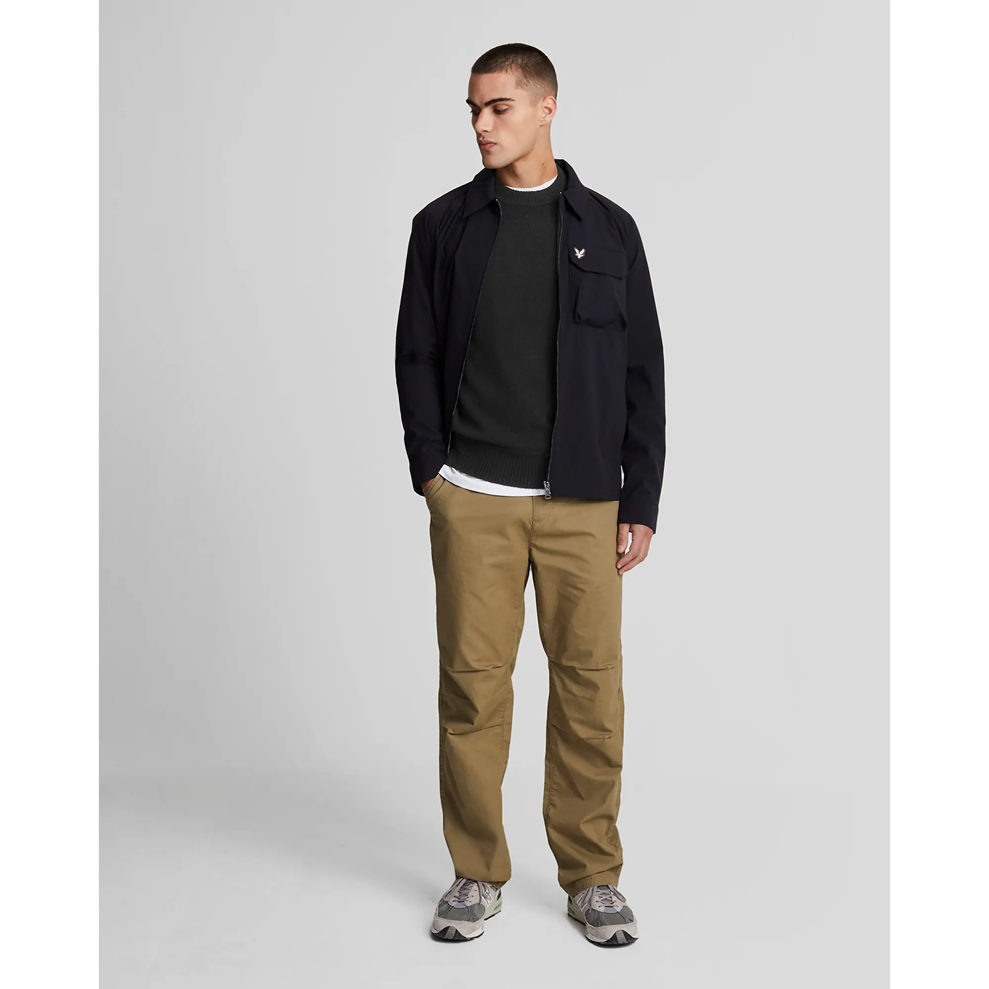 Product image 3 of 5 of Lyle & Scott Men's Premium Lambswool Crew Neck Jumper - Lacquer