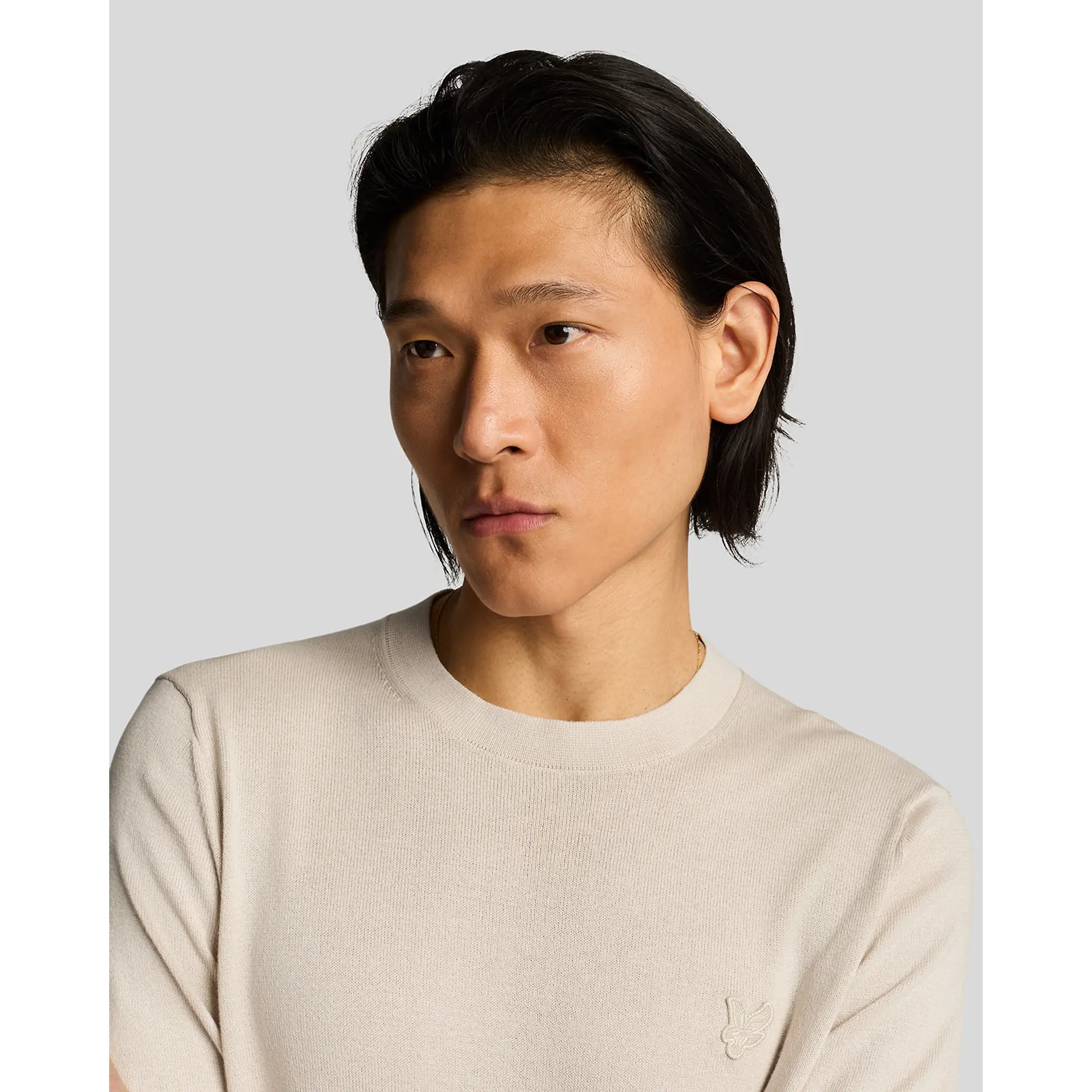 Product image 5 of 5 of Lyle & Scott Men's Tonal Superfine Crew Neck Jumper - Cove