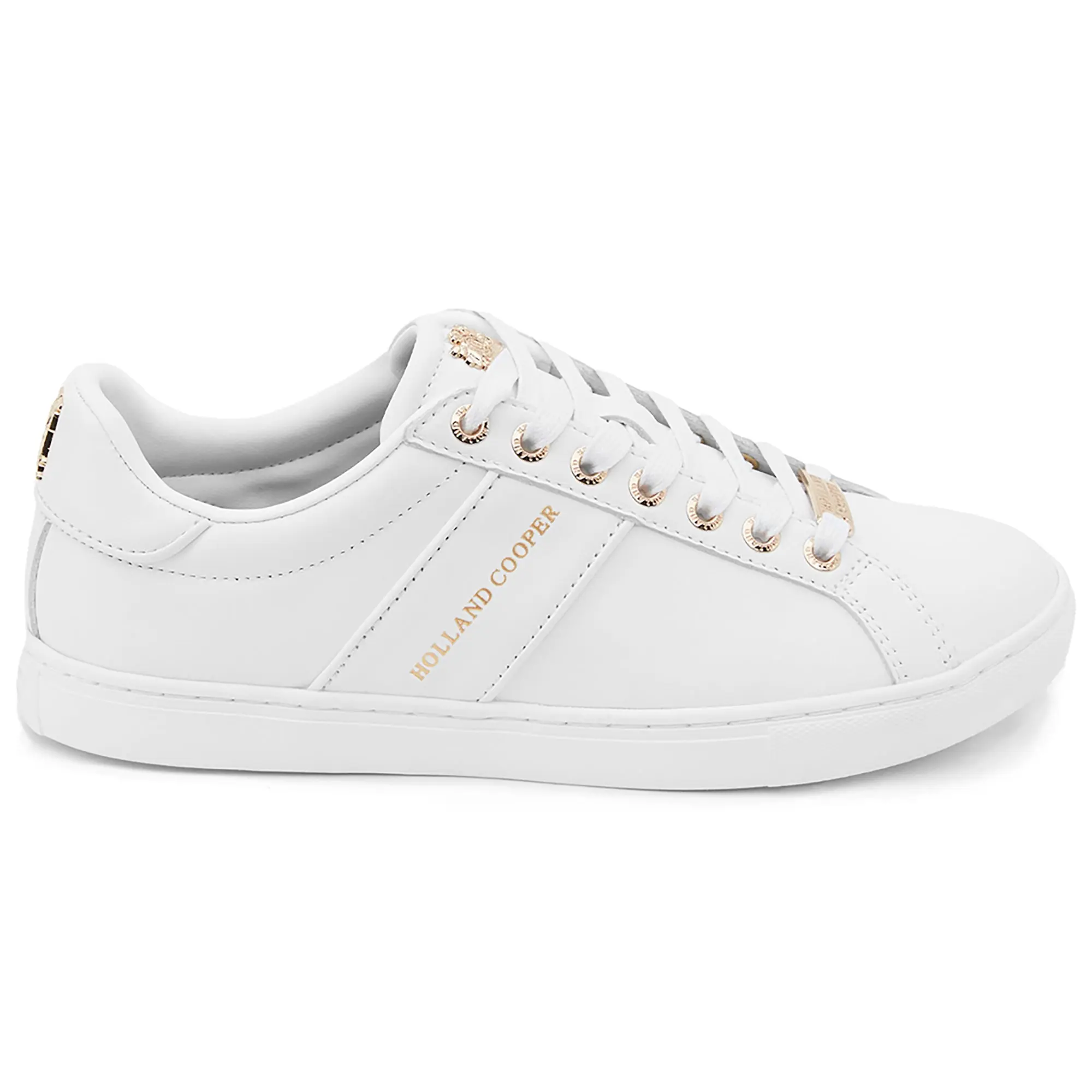 Product image 1 of 9 of Holland Cooper Women's Knightsbridge Court Trainers - White