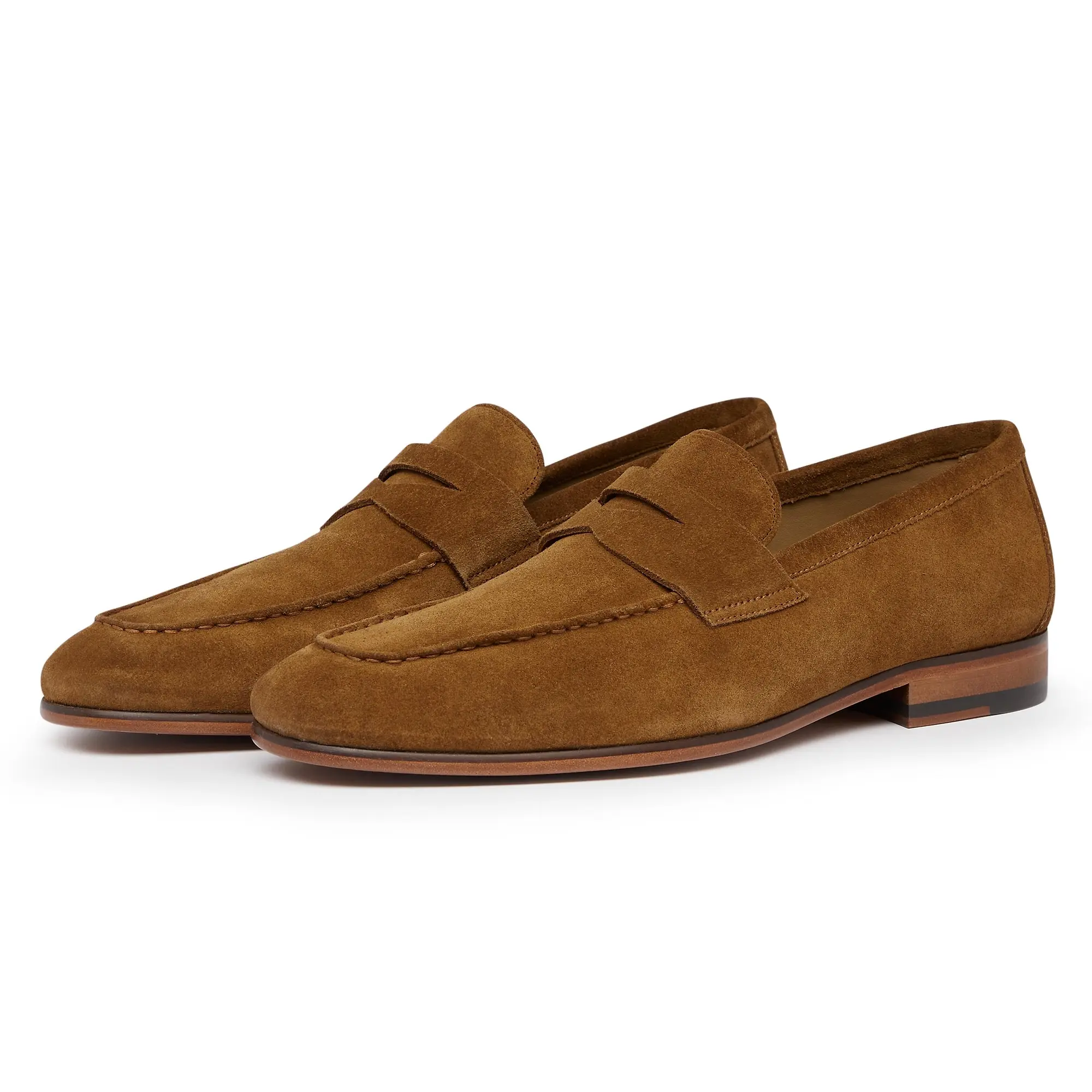 Product image 2 of 5 of Oliver Sweeney Men's Keyworth Calf Suede Penny Loafers - Whiskey
