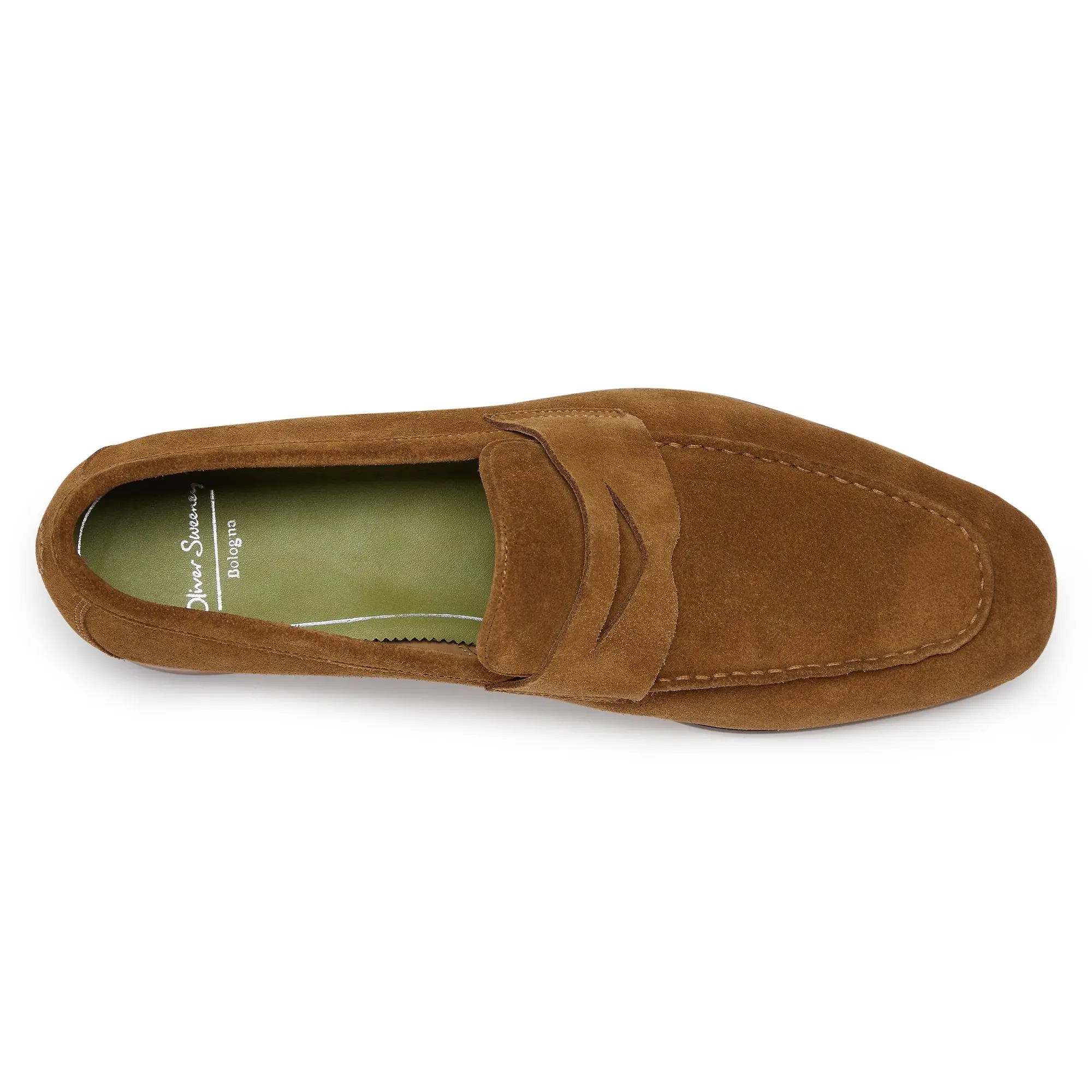 Product image 3 of 5 of Oliver Sweeney Men's Keyworth Calf Suede Penny Loafers - Whiskey