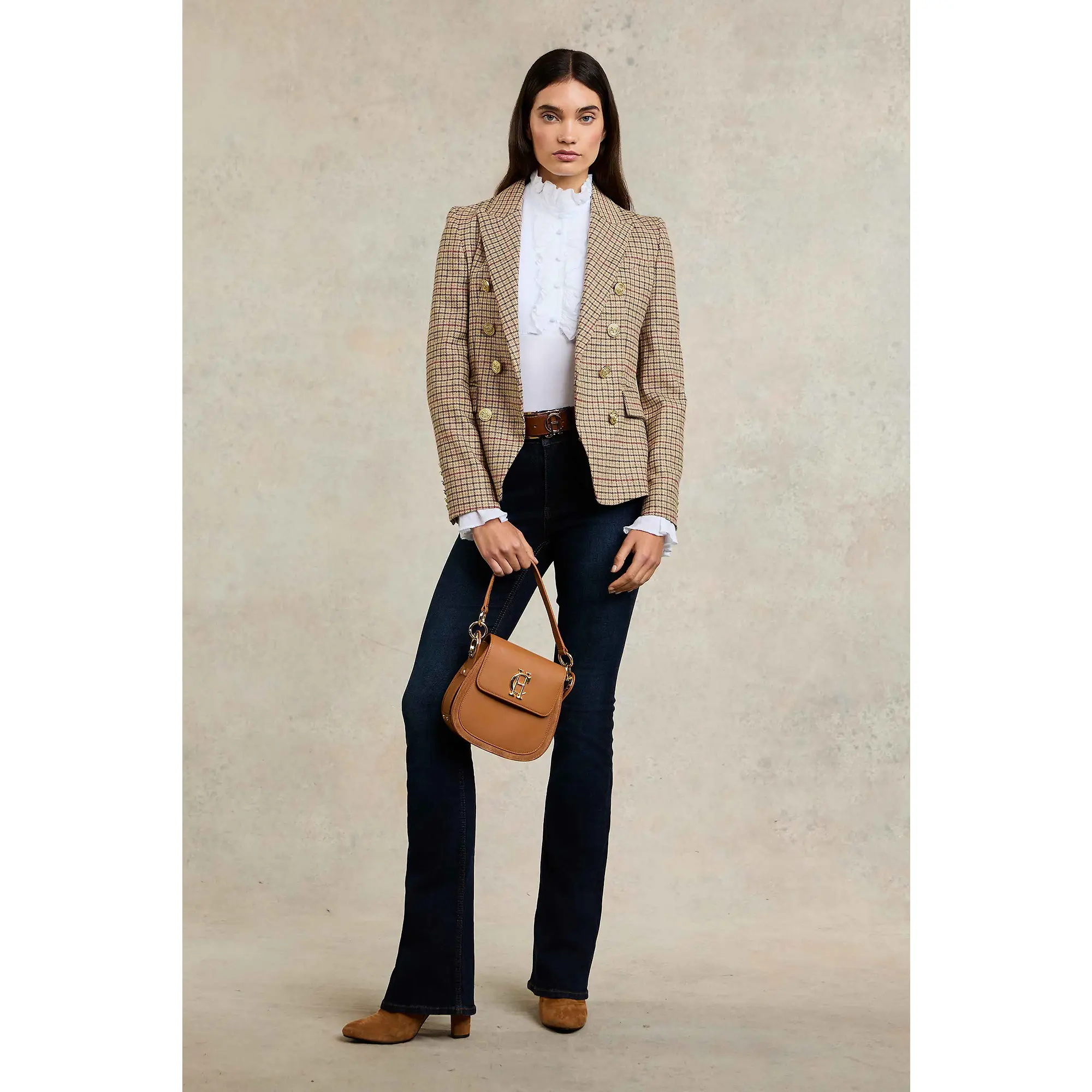 Product image 3 of 9 of Holland Cooper Women's Knightsbridge Blazer - Charlton Tweed