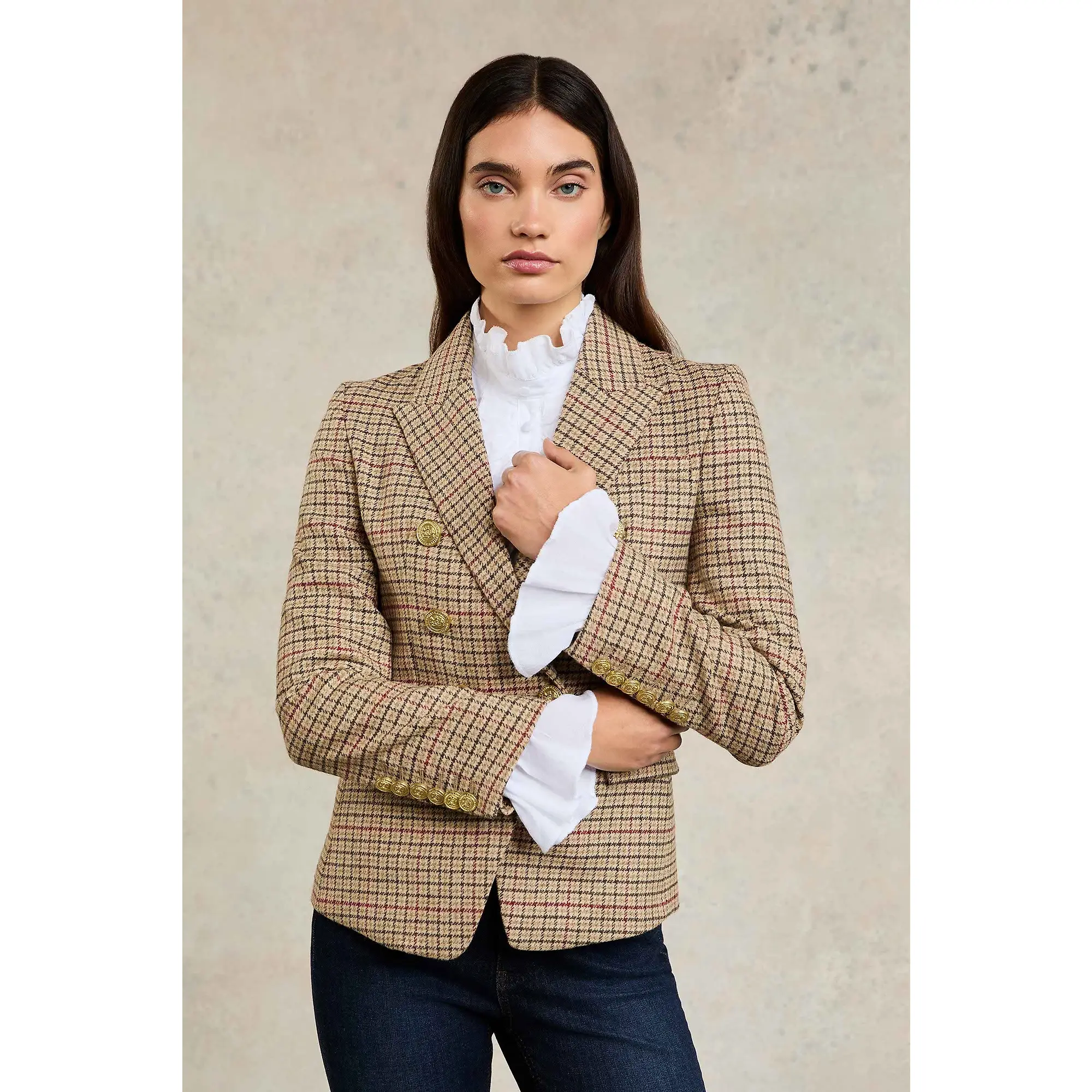 Product image 2 of 9 of Holland Cooper Women's Knightsbridge Blazer - Charlton Tweed