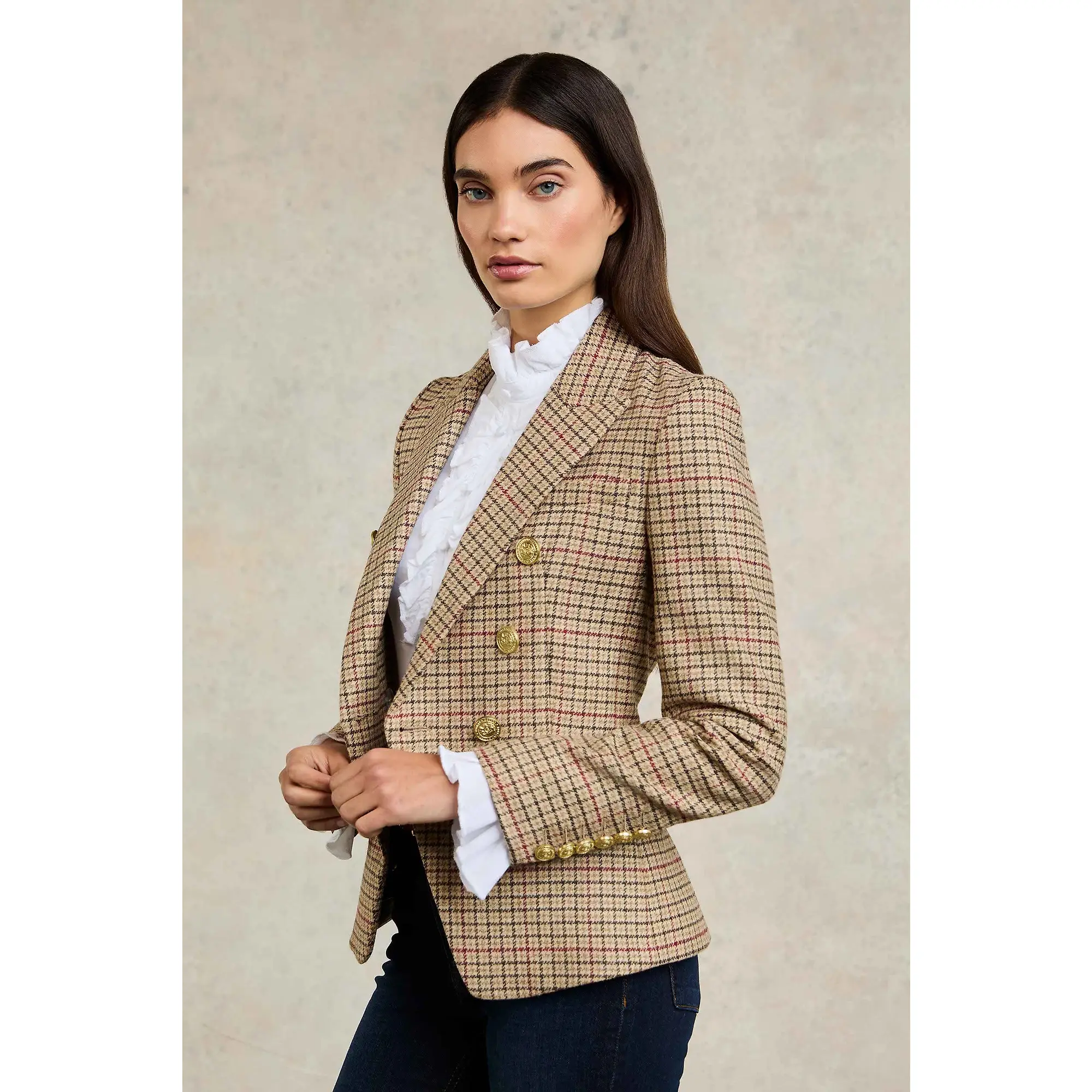 Product image 7 of 9 of Holland Cooper Women's Knightsbridge Blazer - Charlton Tweed