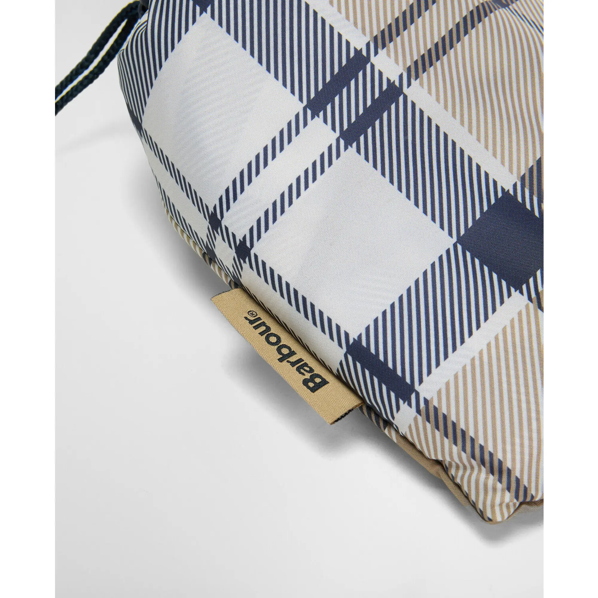 Product image 6 of 8 of Barbour Women's Portree Tartan Poncho - Hessian/Navy Tartan