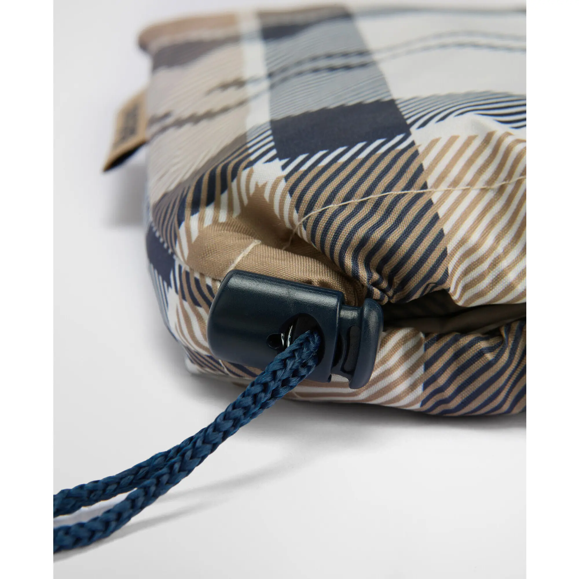 Product image 7 of 8 of Barbour Women's Portree Tartan Poncho - Hessian/Navy Tartan