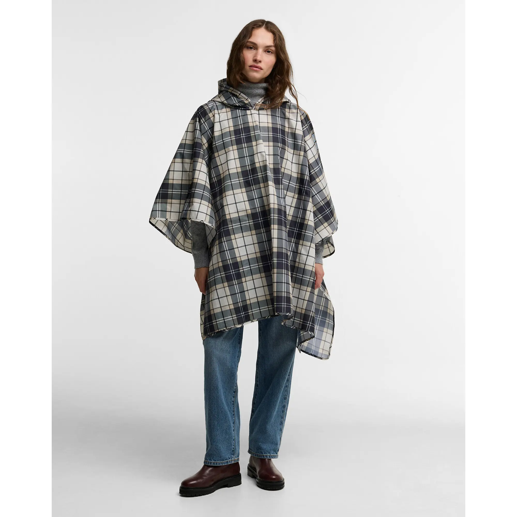 Product image 2 of 6 of Barbour Women's Portree Poncho - Light Birchwood Dress Tartan