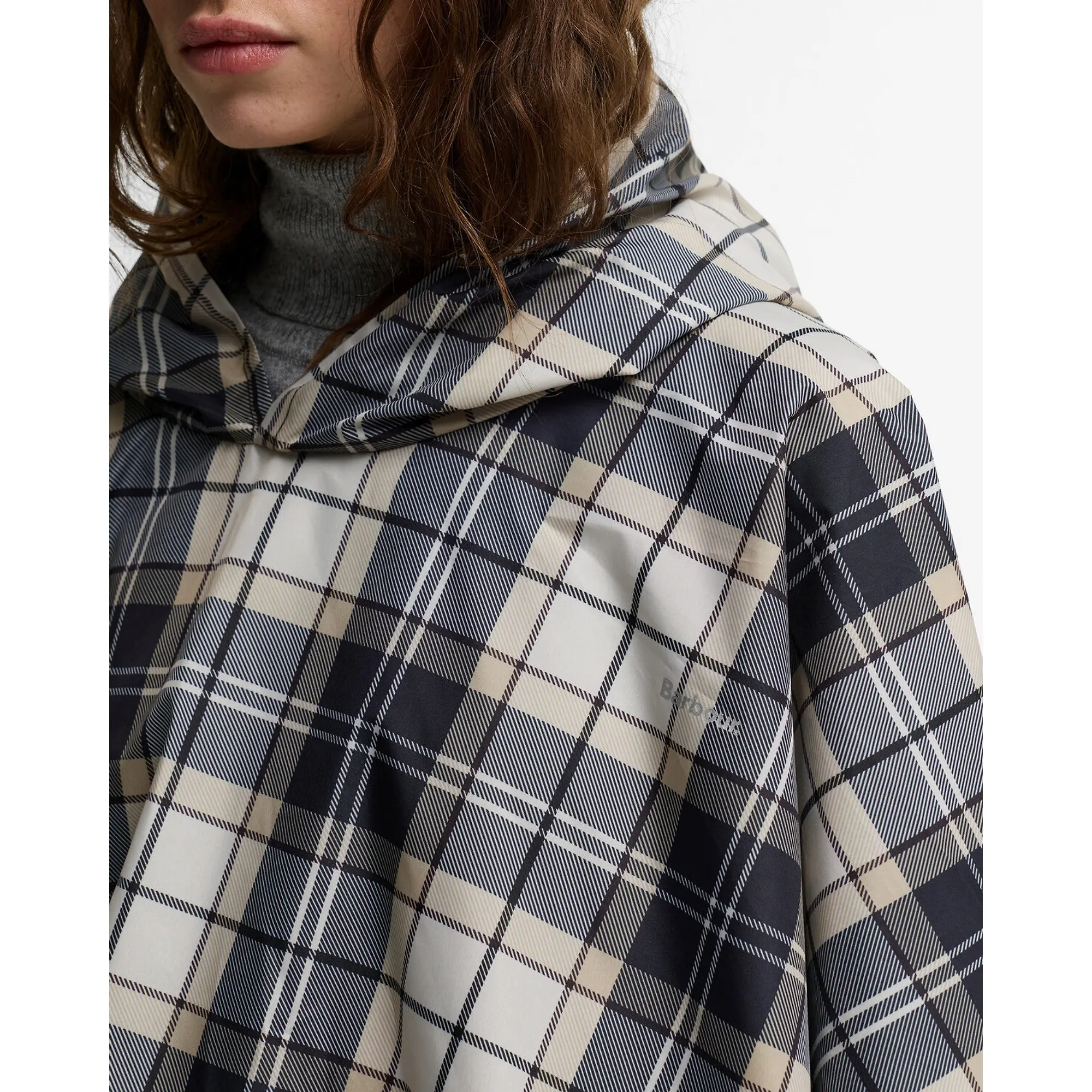 Product image 3 of 6 of Barbour Women's Portree Poncho - Light Birchwood Dress Tartan